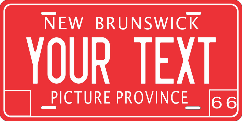 New Brunswick 1966 Canada License Plate Personalized Novelty Fun Car Bike Motorcycle