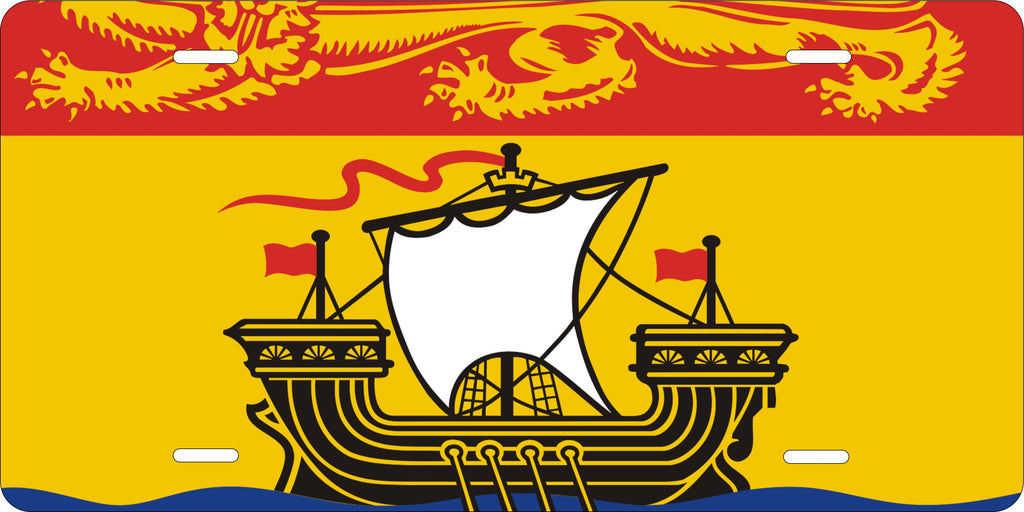 New Brunswick Flag Canada License Plate Personalized Novelty Fun Car Bike Motorcycle