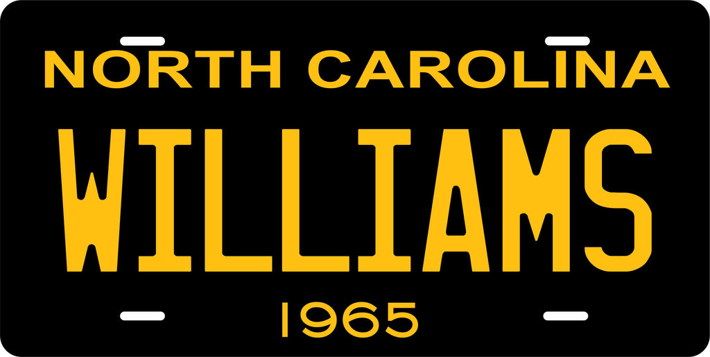 North Carolina 1965 License Plate Personalized Novelty Fun Car Bike Motorcycle