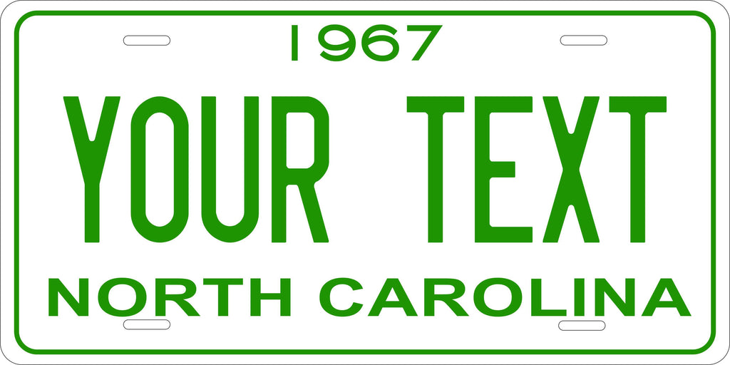 North Carolina 1967 License Plate Personalized Novelty Fun Car Bike Motorcycle
