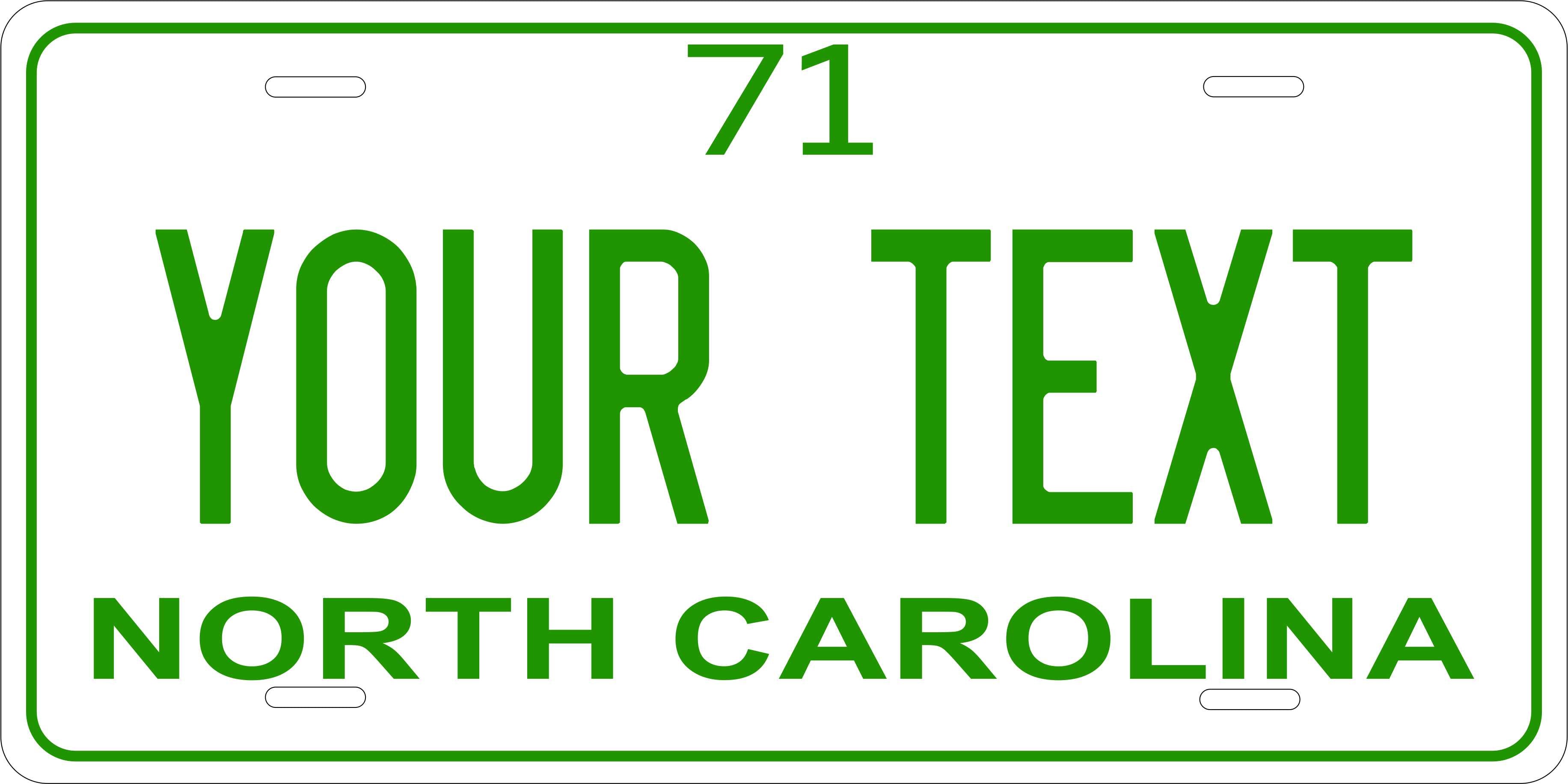 North Carolina 1971 License Plate Personalized Novelty Fun Car Bike Motorcycle