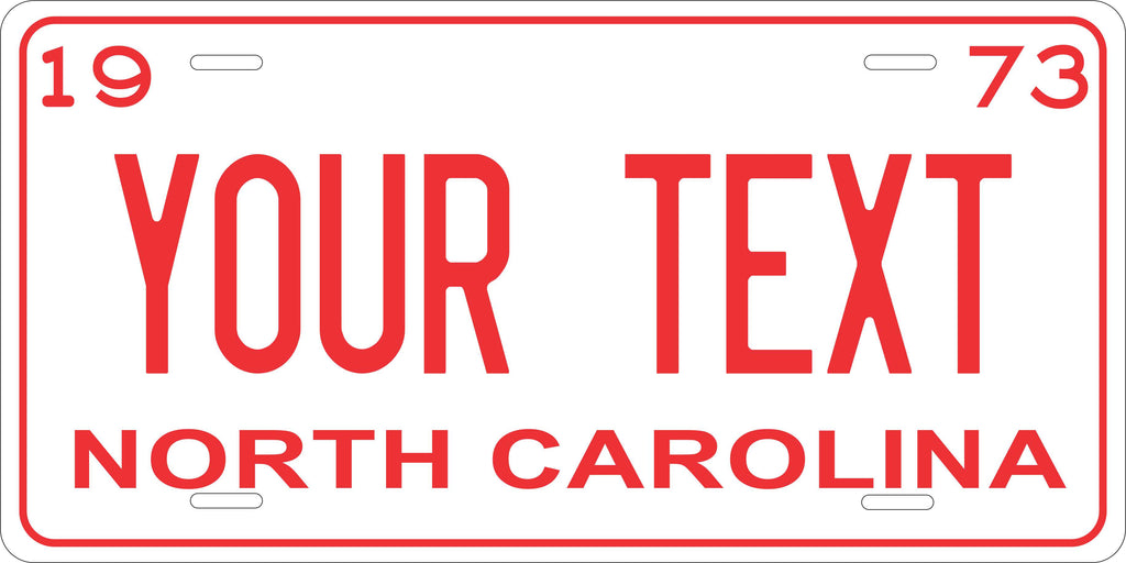 North Carolina 1973 License Plate Personalized Novelty Fun Car Bike Motorcycle