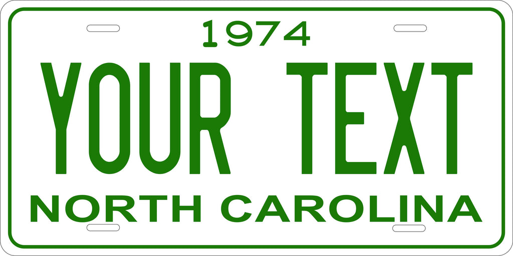 North Carolina 1974 License Plate Personalized Novelty Fun Car Bike Motorcycle