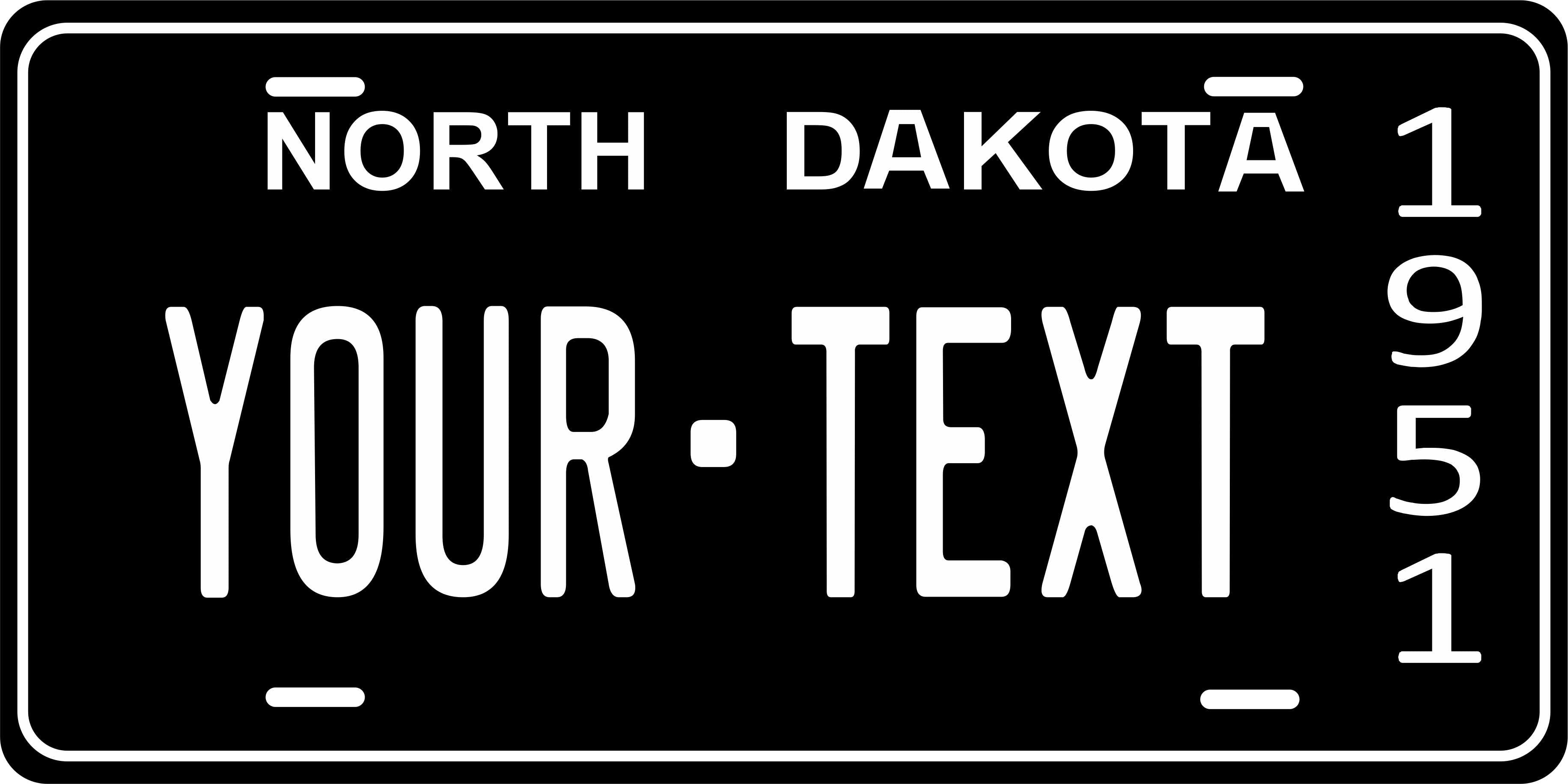 North Dakota 1951 License Plate Personalized Novelty Fun Car Bike Motorcycle