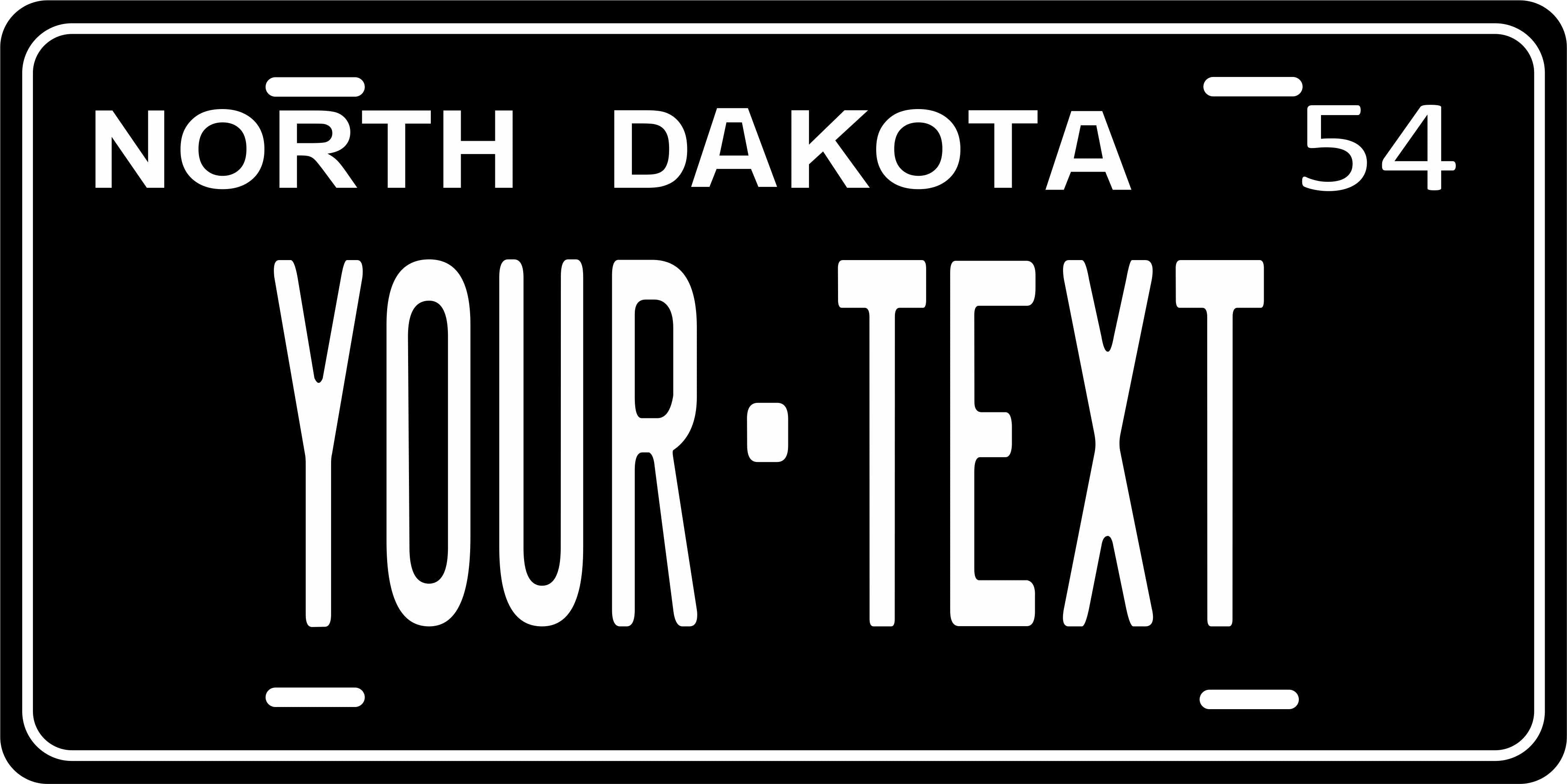 North Dakota 1954 License Plate Personalized Novelty Fun Car Bike Motorcycle