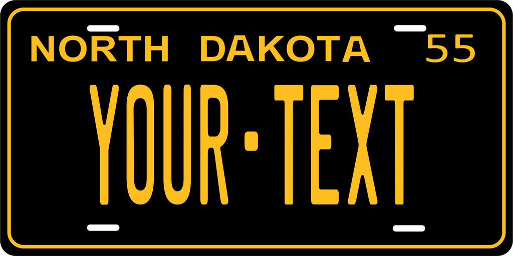 North Dakota 1955 License Plate Personalized Novelty Fun Car Bike Motorcycle