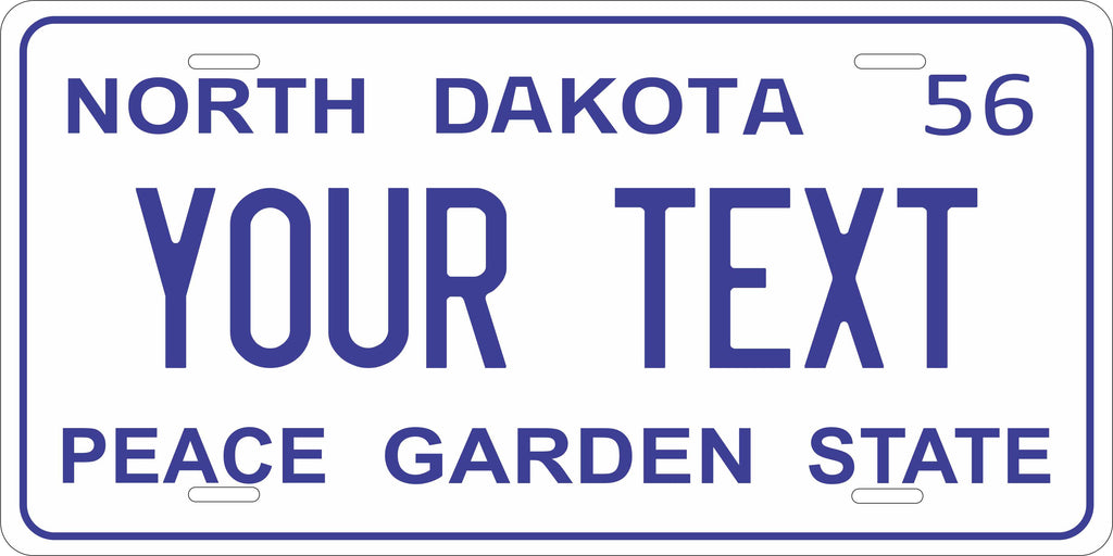 North Dakota 1956 License Plate Personalized Novelty Fun Car Bike Motorcycle