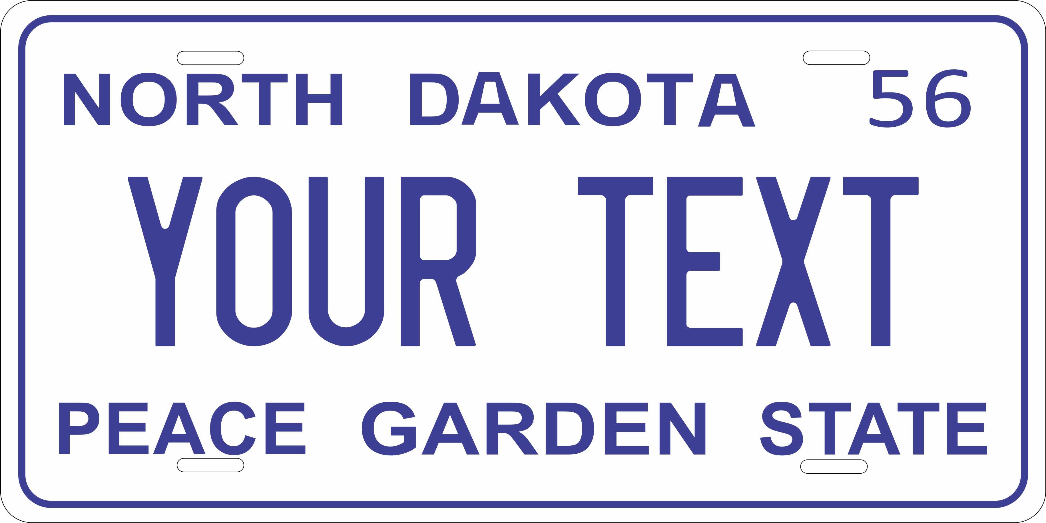 North Dakota 1956 License Plate Personalized Novelty Fun Car Bike Motorcycle