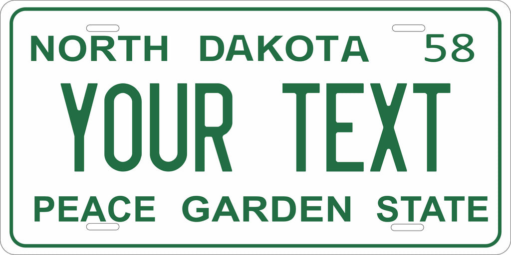North Dakota 1958 License Plate Personalized Novelty Fun Car Bike Motorcycle