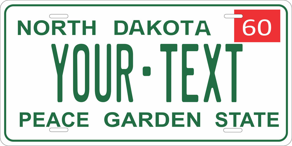 North Dakota 1960 License Plate Personalized Novelty Fun Car Bike Motorcycle