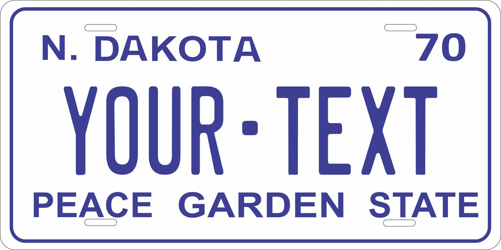 North Dakota 1970-3 License Plate Personalized Novelty Fun Car Bike Motorcycle