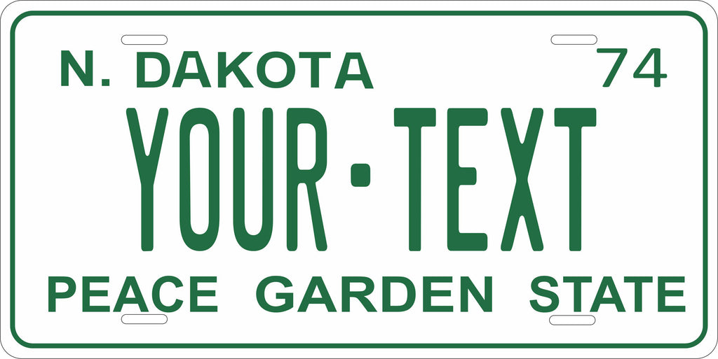 North Dakota 1974-9 License Plate Personalized Novelty Fun Car Bike Motorcycle