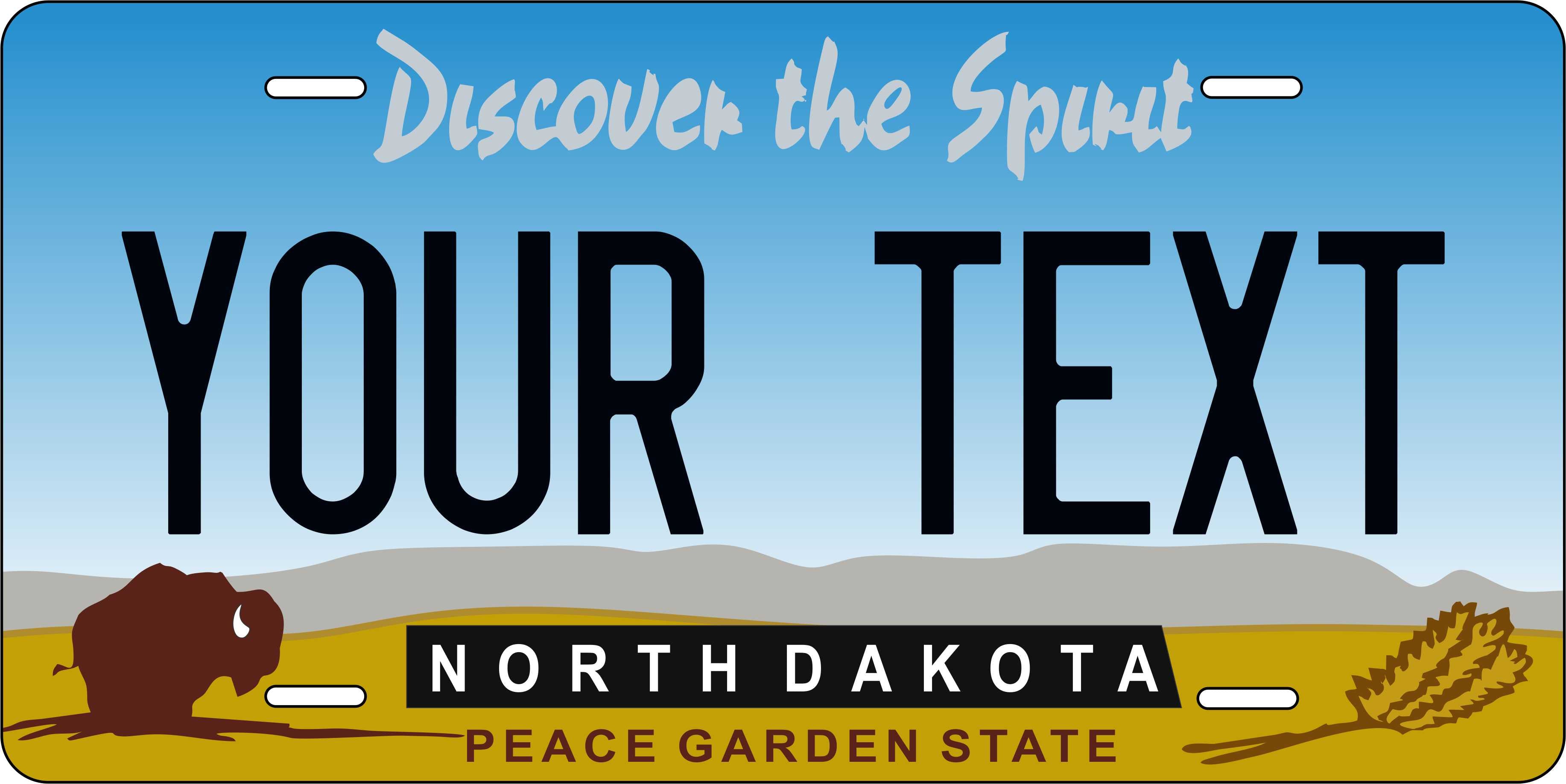 North Dakota 1993 License Plate Personalized Novelty Fun Car Bike Motorcycle