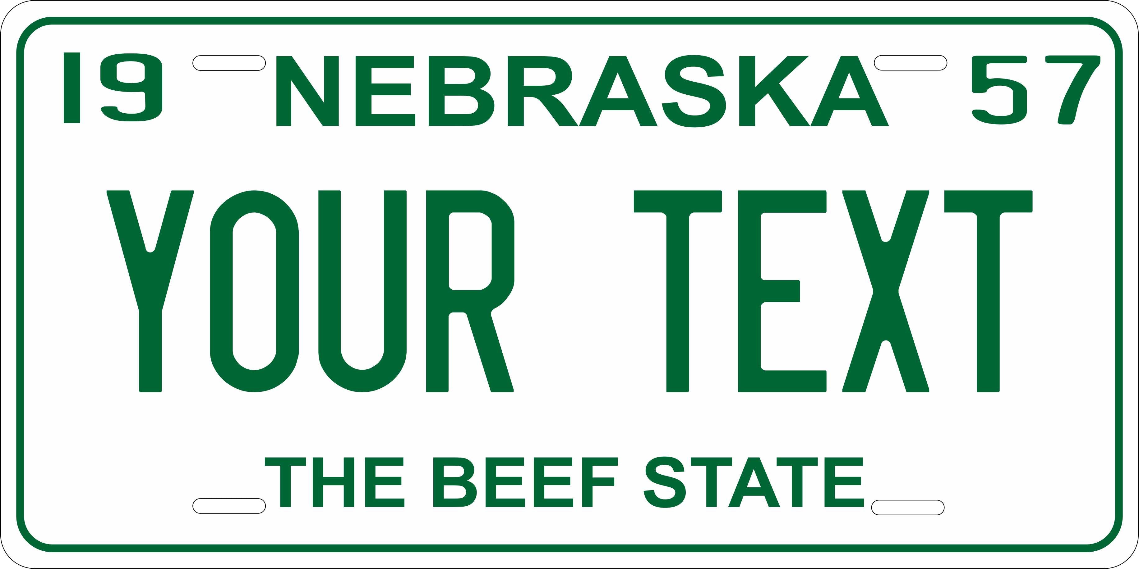 Nebraska 1957 License Plate Personalized Novelty Fun Car Bike Motorcycle