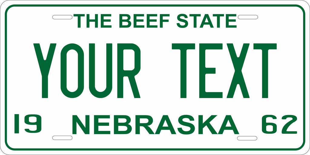 Nebraska 1962 License Plate Personalized Novelty Fun Car Bike Motorcycle