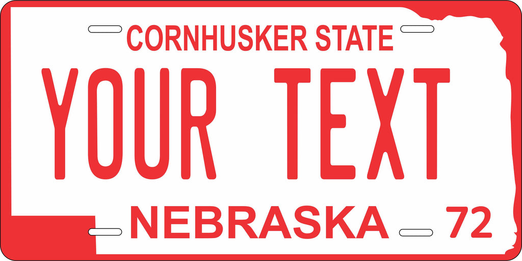 Nebraska 1972 License Plate Personalized Novelty Fun Car Bike Motorcycle
