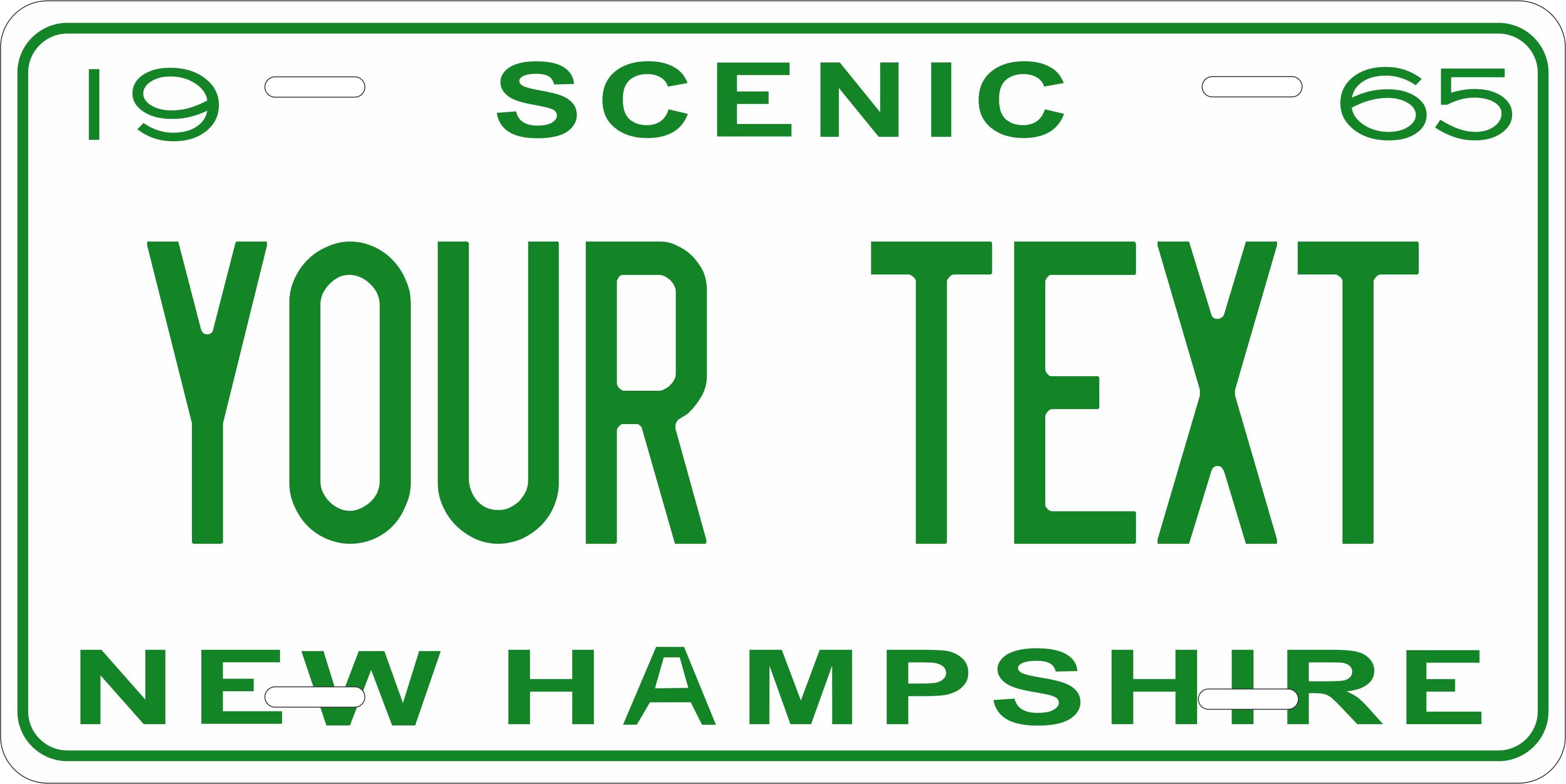 New Hampshire 1965 License Plate Yellow personalized Novelty Fun Car Bike Motorcycle