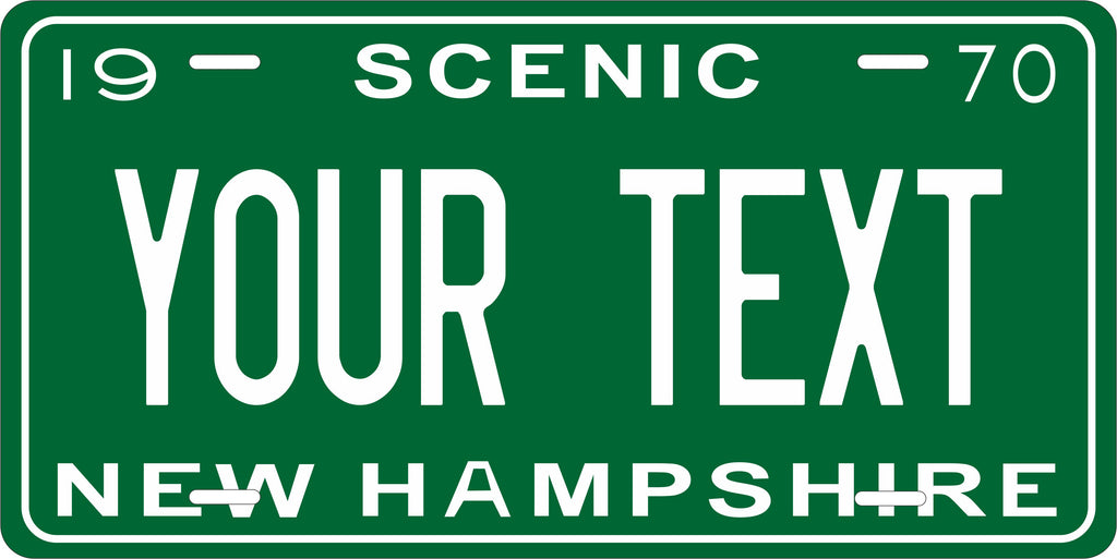 New Hampshire 1970 License Plate Yellow personalized Novelty Fun Car Bike Motorcycle