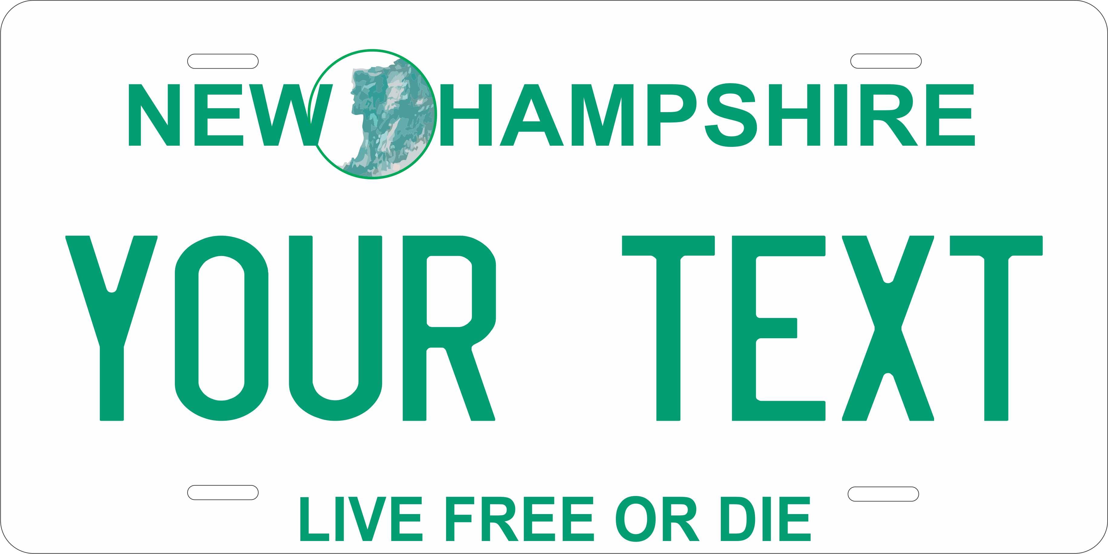 New Hampshire 1987 License Plate Yellow personalized Novelty Fun Car Bike Motorcycle