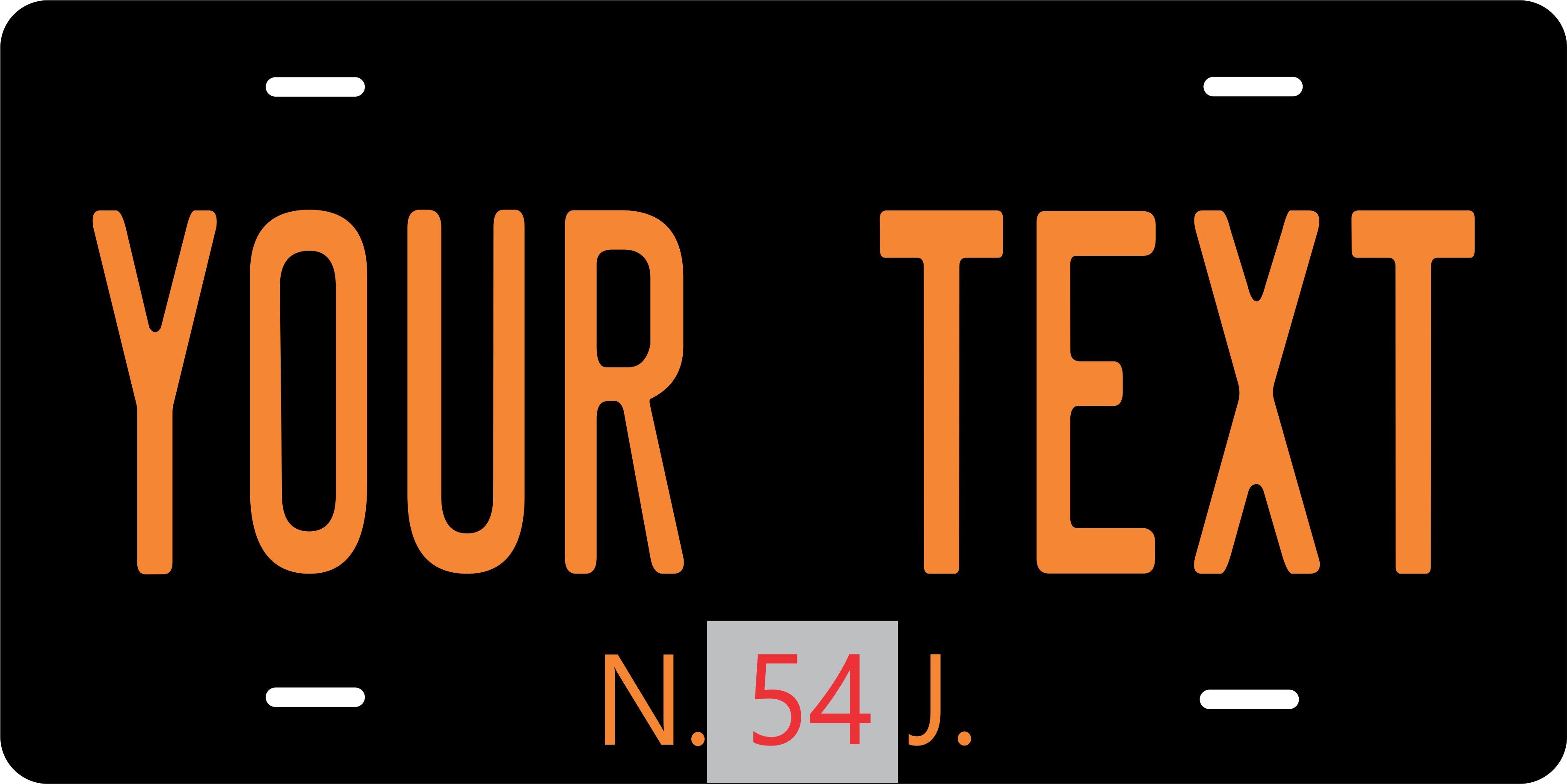 New Jersey 1954 License Plate Personalized Novelty Fun Car Bike Motorcycle