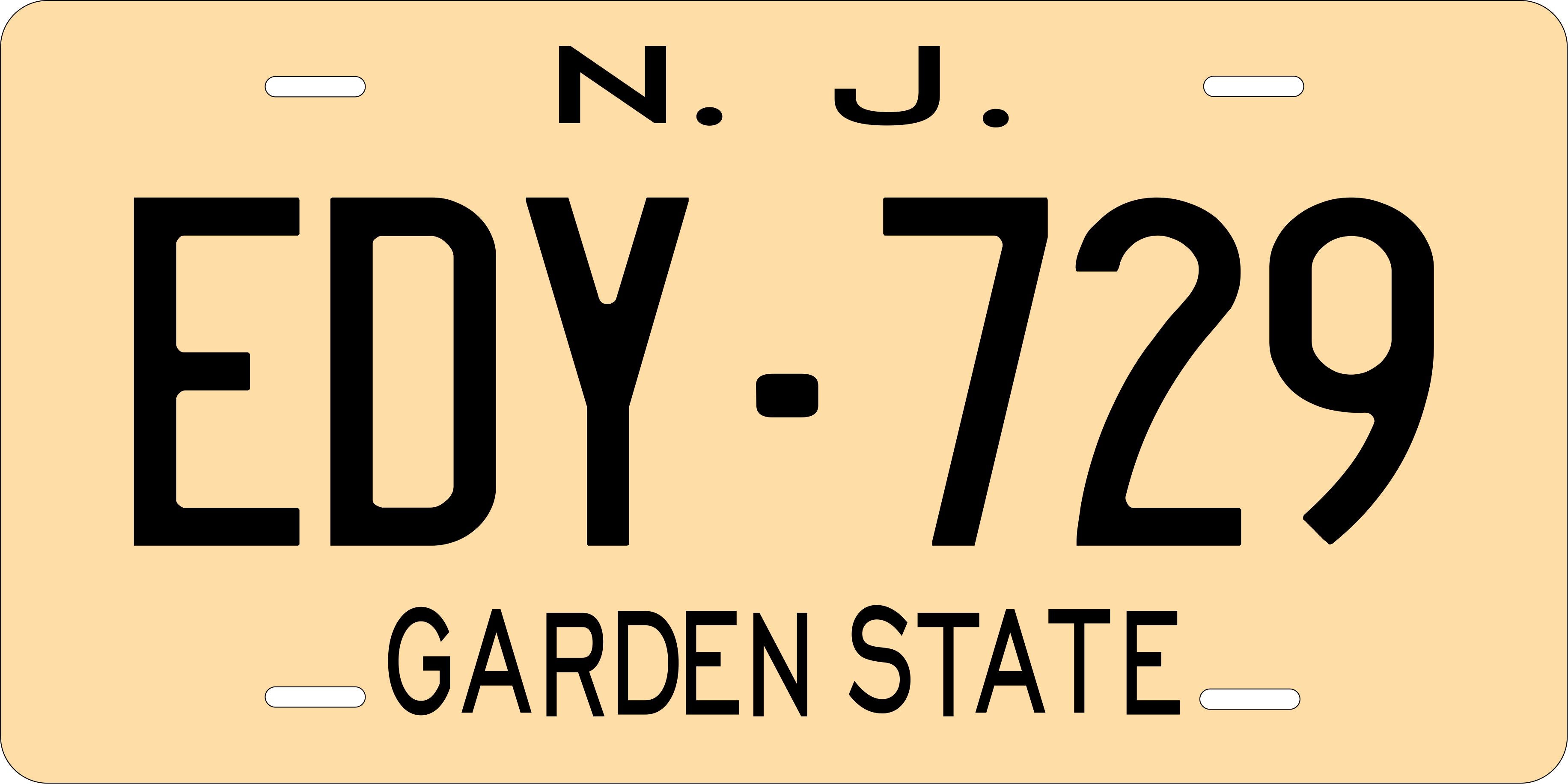 New Jersey 1959 License Plate Personalized Novelty Fun Car Bike Motorcycle