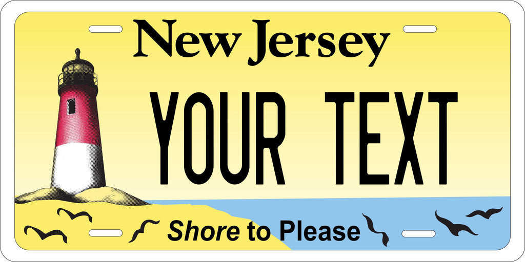 New Jersey Shore to Please License Plate Custom Novelty Fun Car Bike Motorcycle