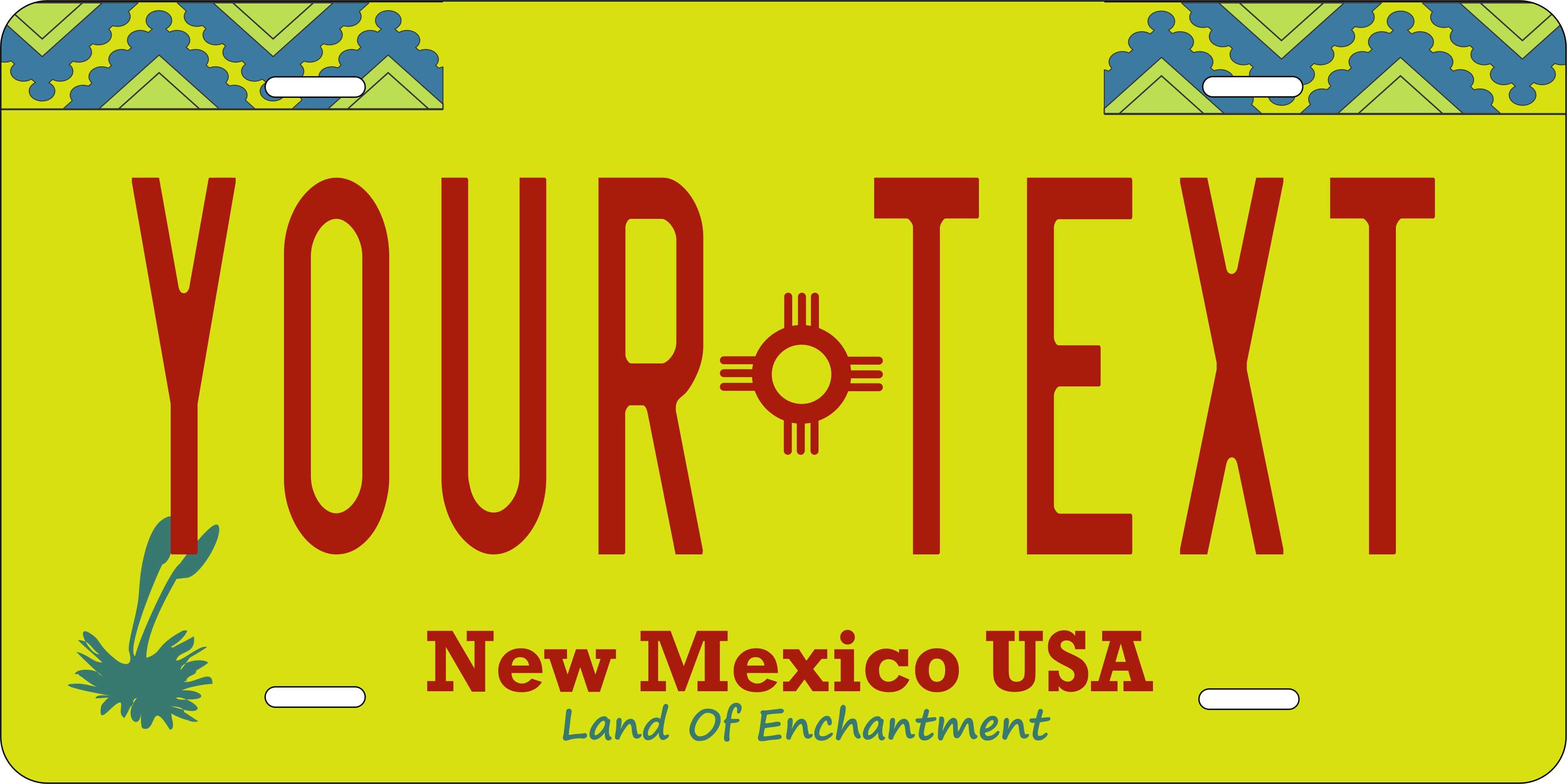 New Mexico State 1990 License Plate Personalized Novelty Fun Car Bike Motorcycle