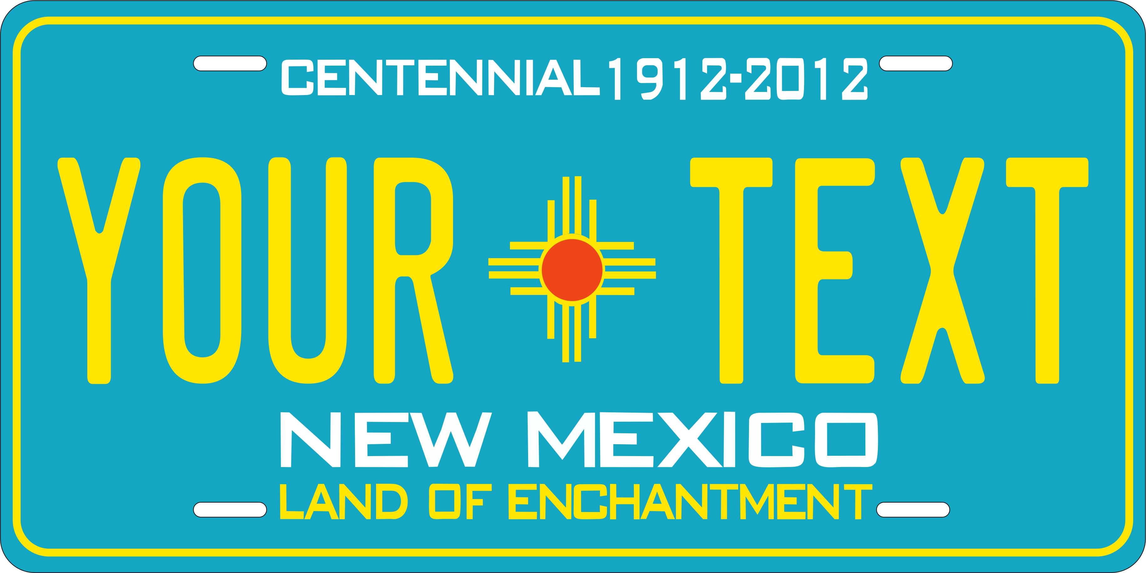 New Mexico State 2010 License Plate Personalized Novelty Fun Car Bike Motorcycle (Copy)