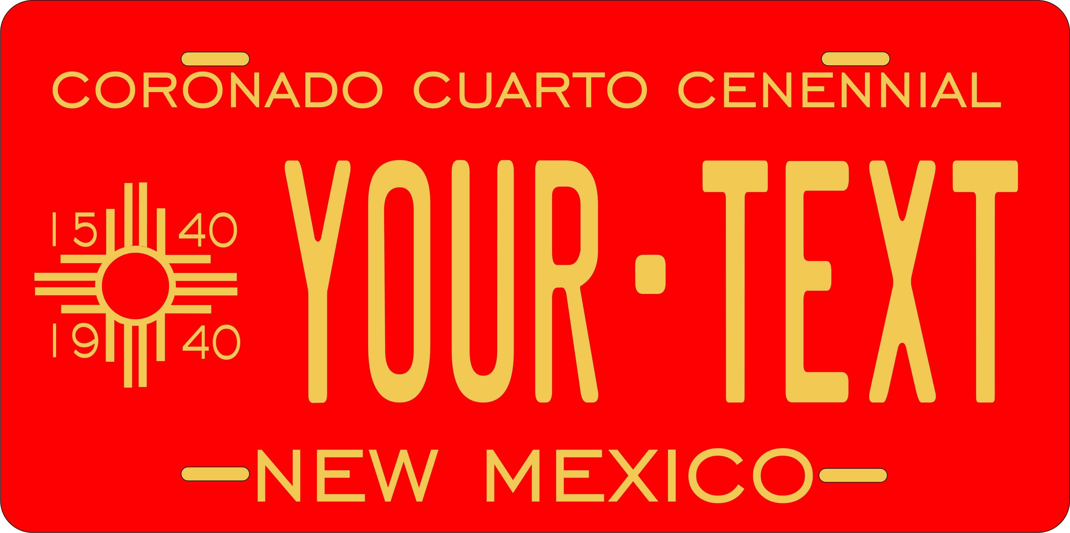 New Mexico State 1940 License Plate Personalized Novelty Fun Car Bike Motorcycle