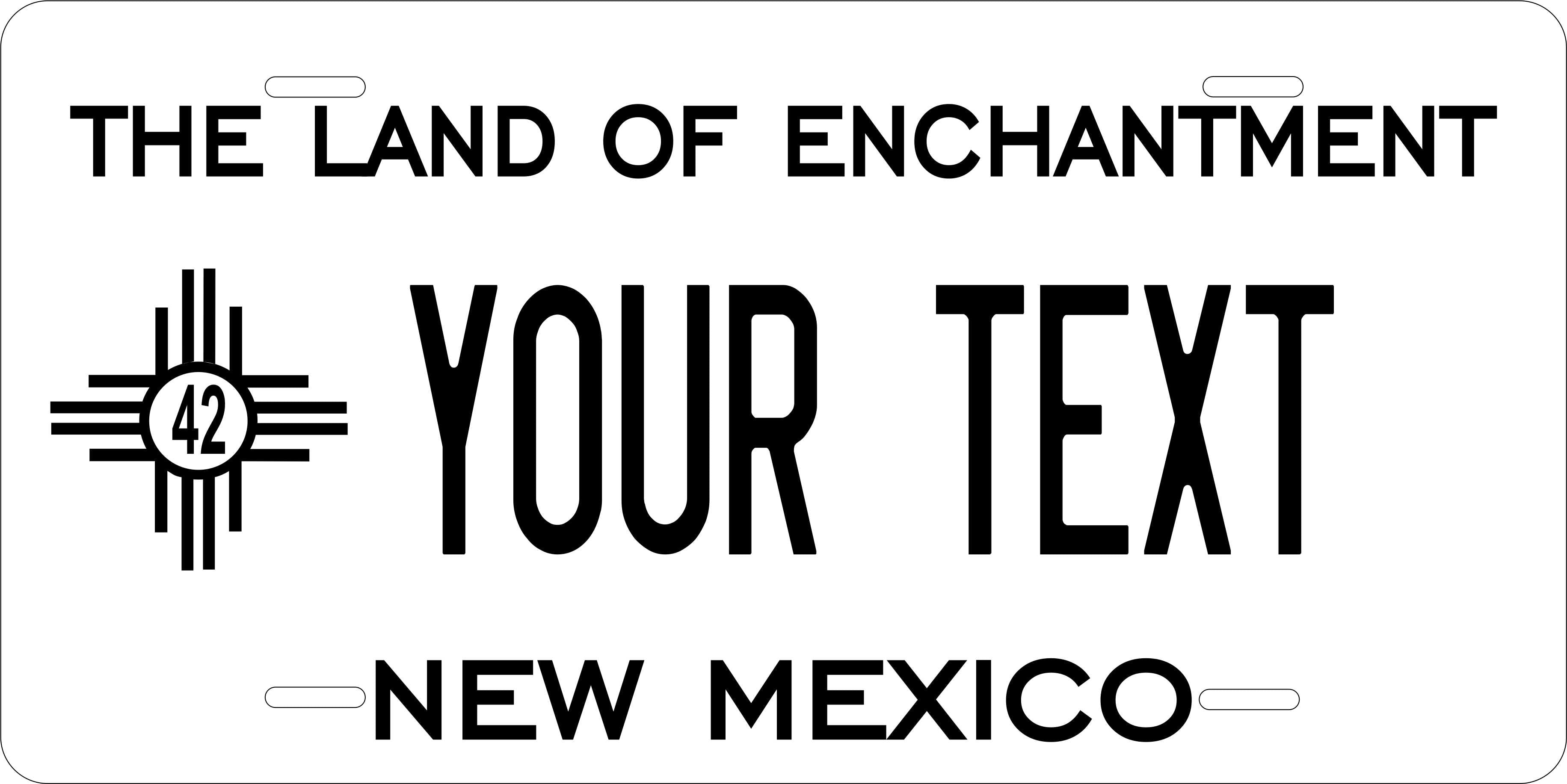 New Mexico State 1942 License Plate Personalized Novelty Fun Car Bike Motorcycle