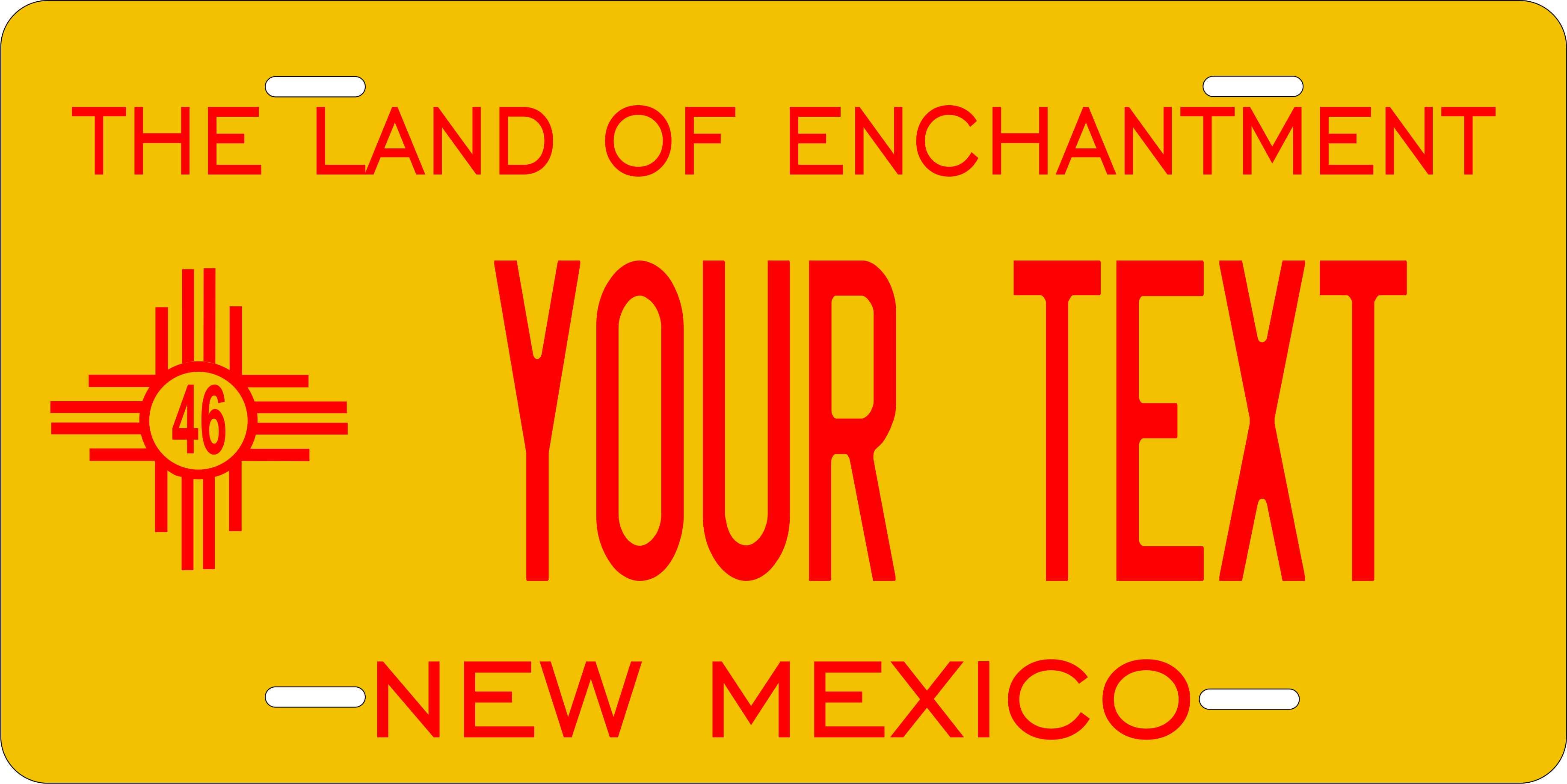 New Mexico State 1946 License Plate Personalized Novelty Fun Car Bike Motorcycle