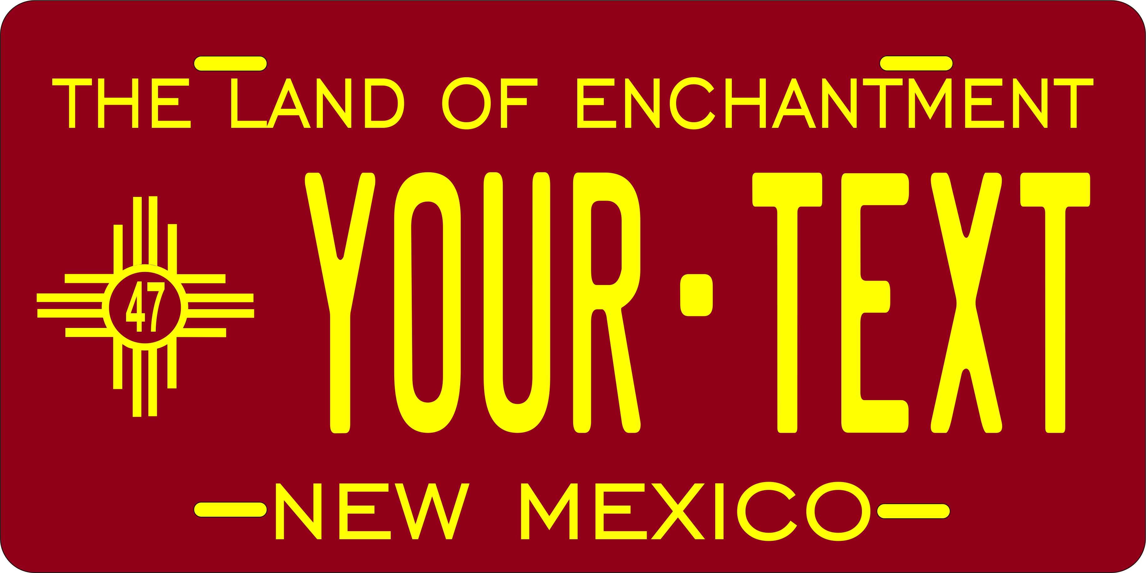 New Mexico State 1947 License Plate Personalized Novelty Fun Car Bike Motorcycle