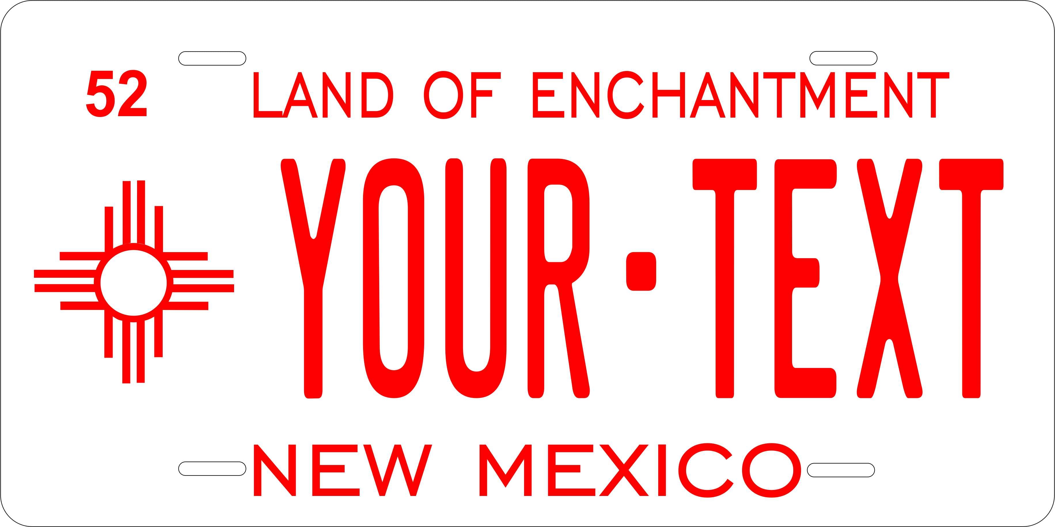 New Mexico State 1952 License Plate Personalized Novelty Fun Car Bike Motorcycle