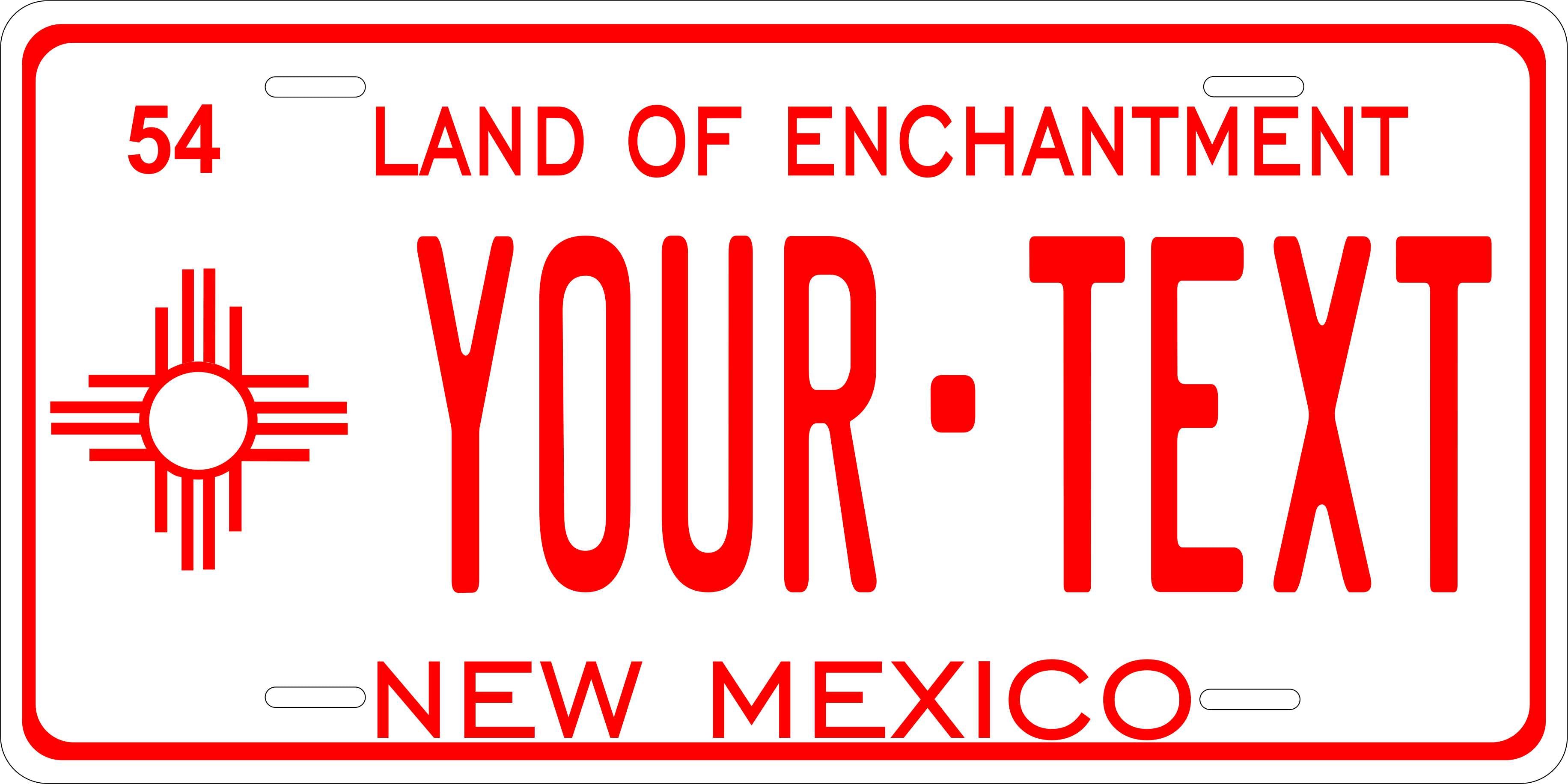 New Mexico State 1954 License Plate Personalized Novelty Fun Car Bike Motorcycle