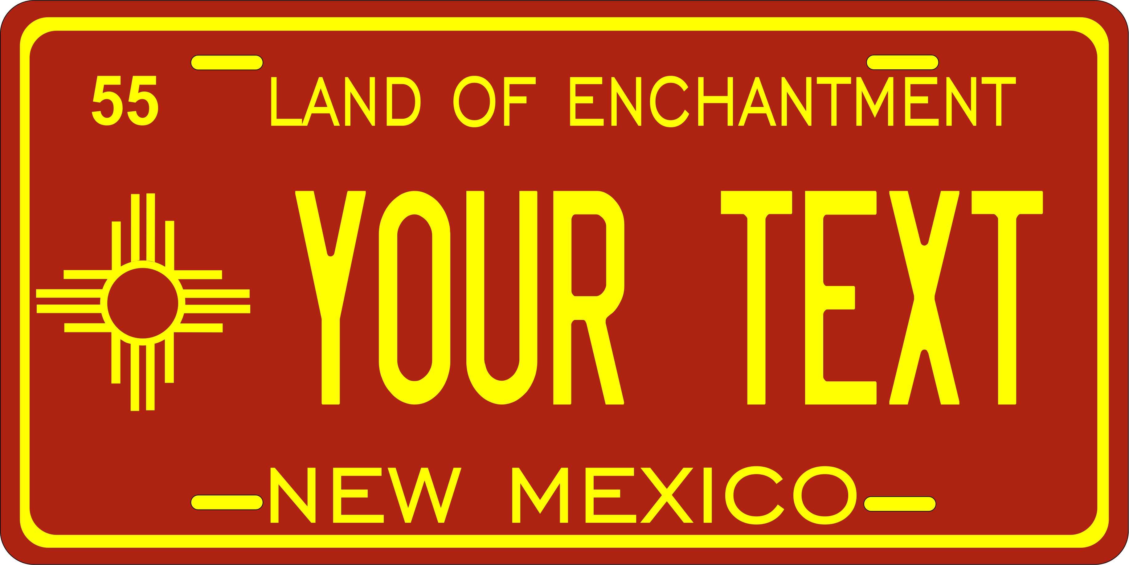 New Mexico State 1955 License Plate Personalized Novelty Fun Car Bike Motorcycle