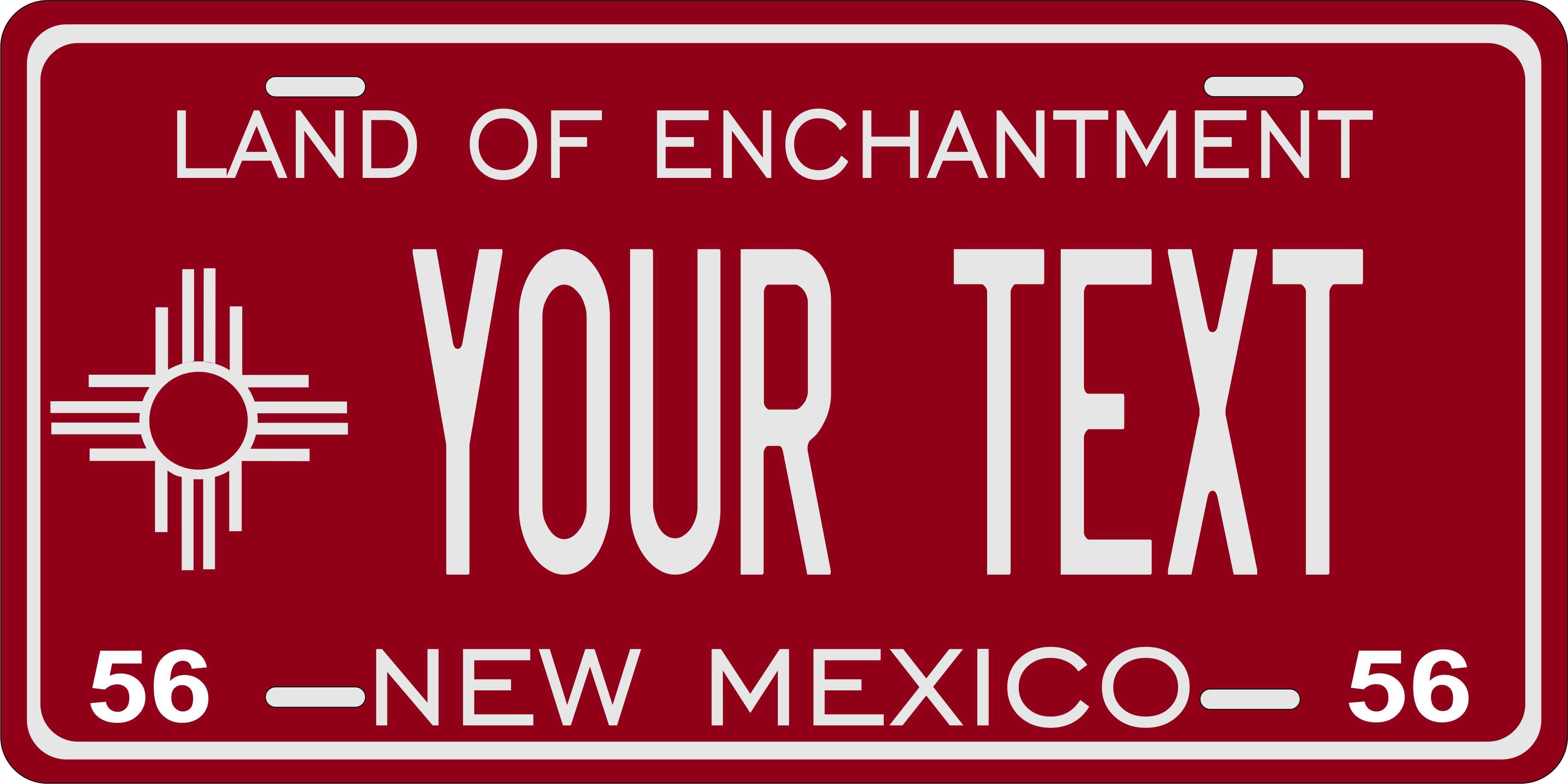 New Mexico State 1956 License Plate Personalized Novelty Fun Car Bike Motorcycle