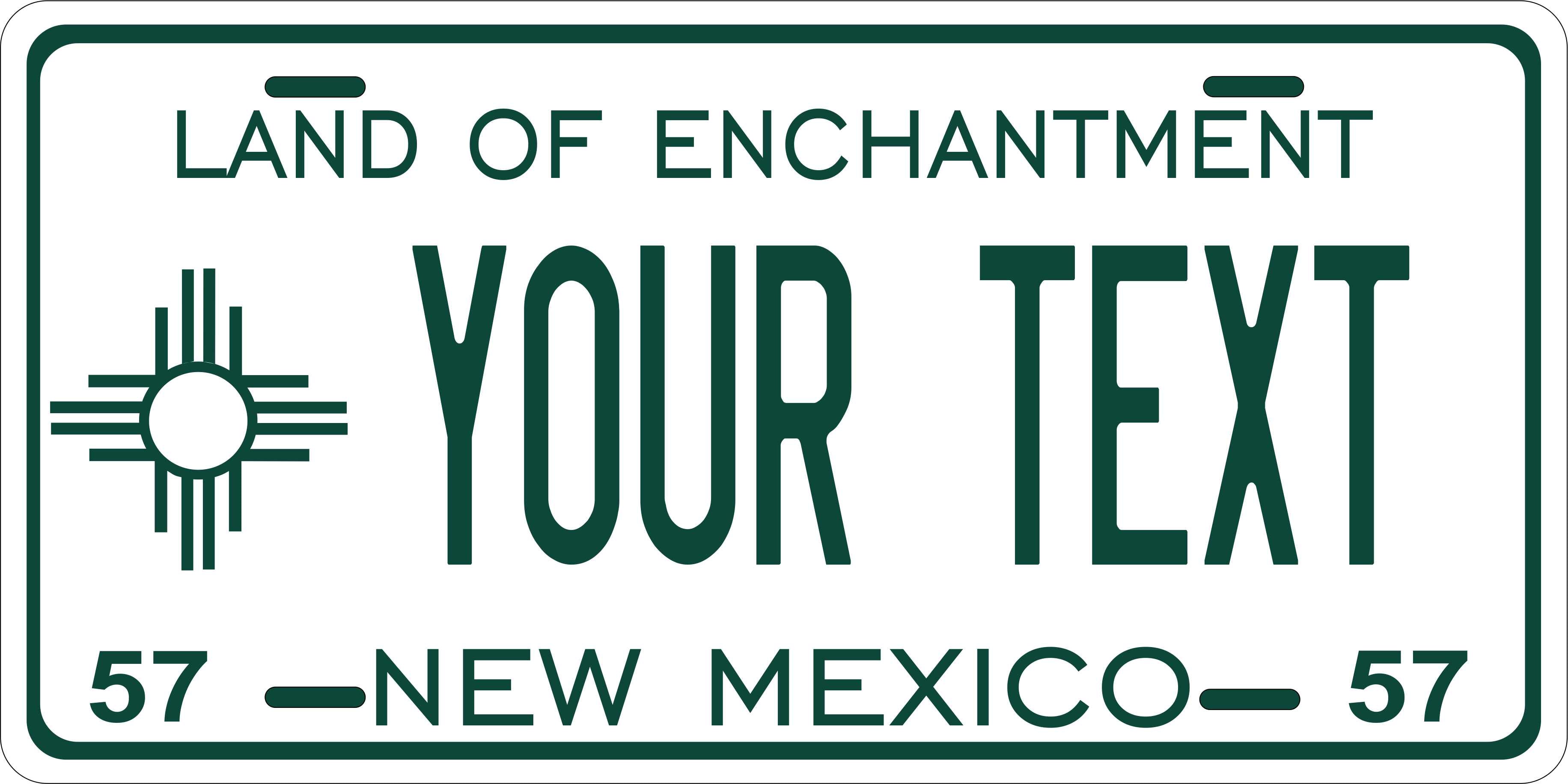 New Mexico State 1957 License Plate Personalized Novelty Fun Car Bike Motorcycle