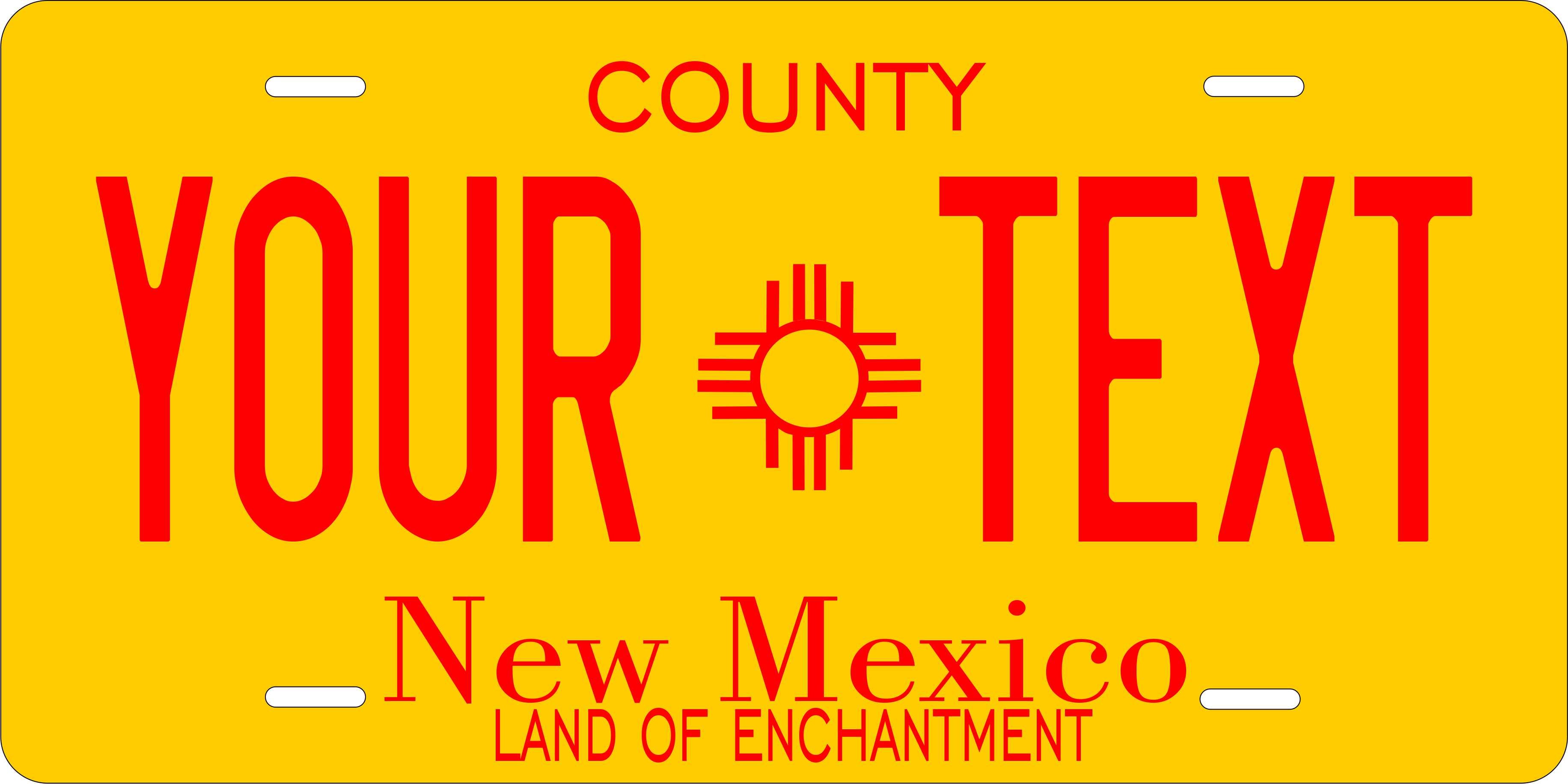 New Mexico State 1982 License Plate Personalized Novelty Fun Car Bike Motorcycle