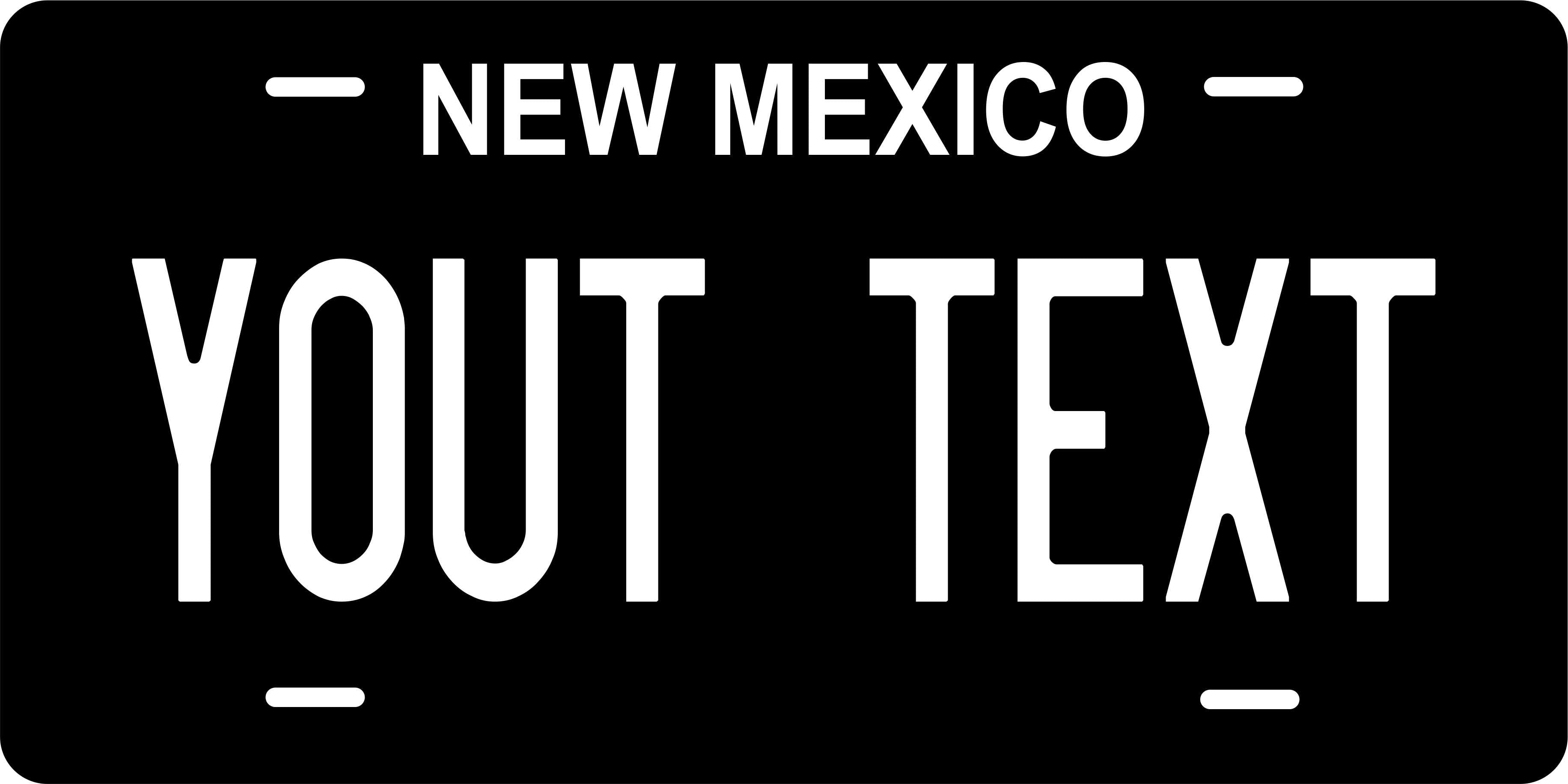 New Mexico State Black White License Plate Personalized Novelty Fun Car Bike Motorcycle  py)