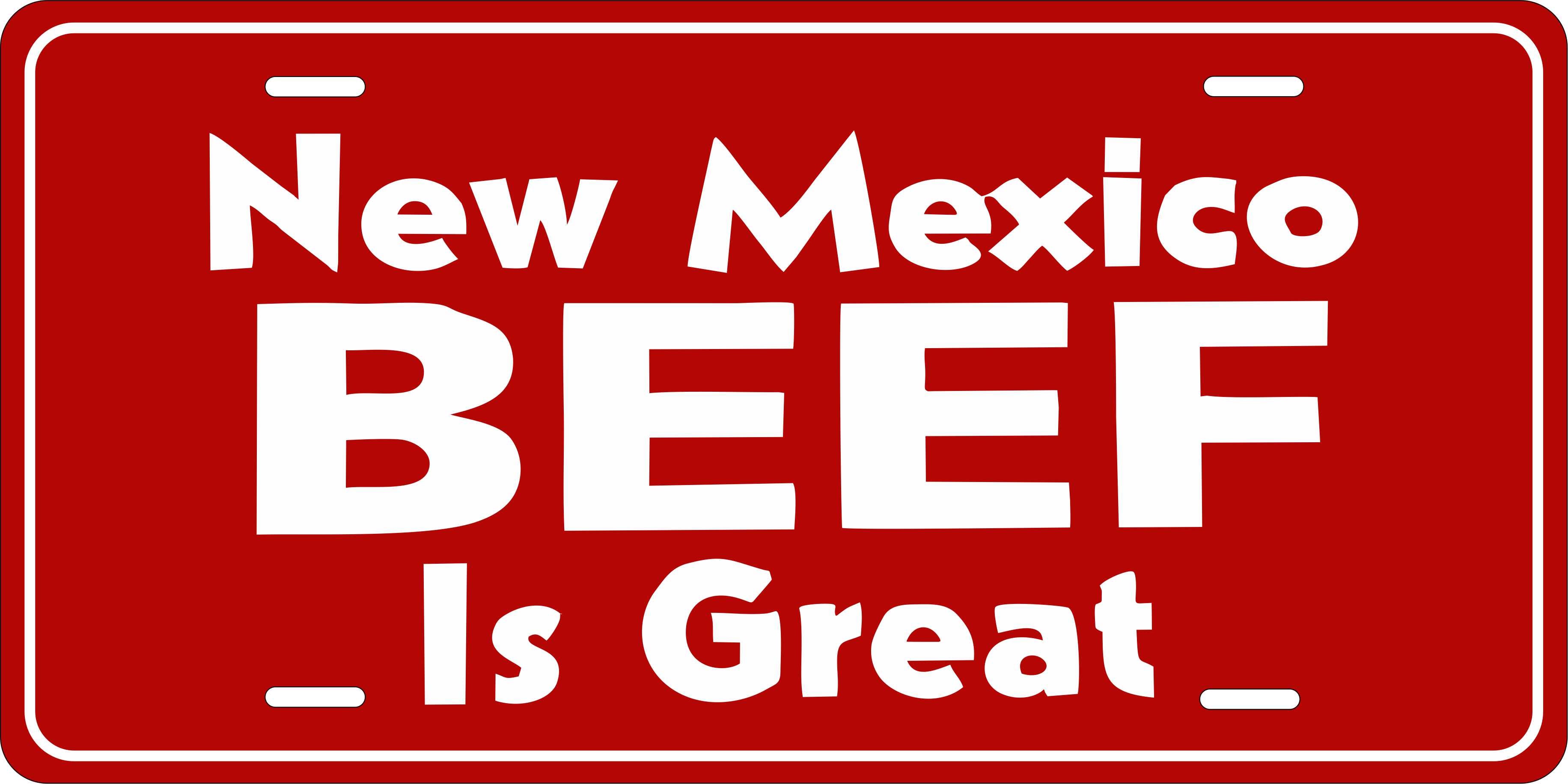 New Mexico State Beef License Plate Personalized Novelty Fun Car Bike Motorcycle