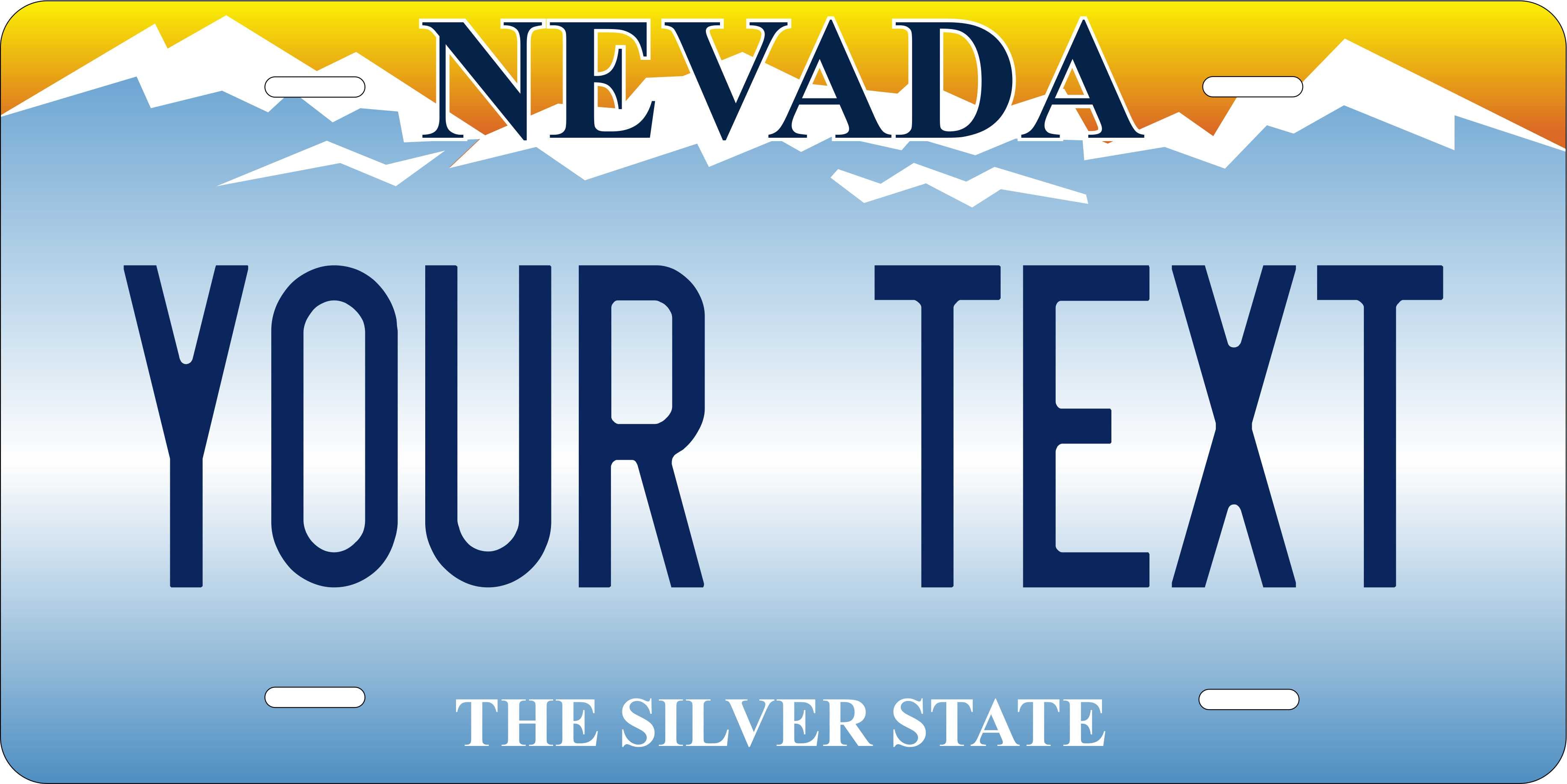 Nevada 2001 License Plate Personalized Novelty Fun Car Bike Motorcycle