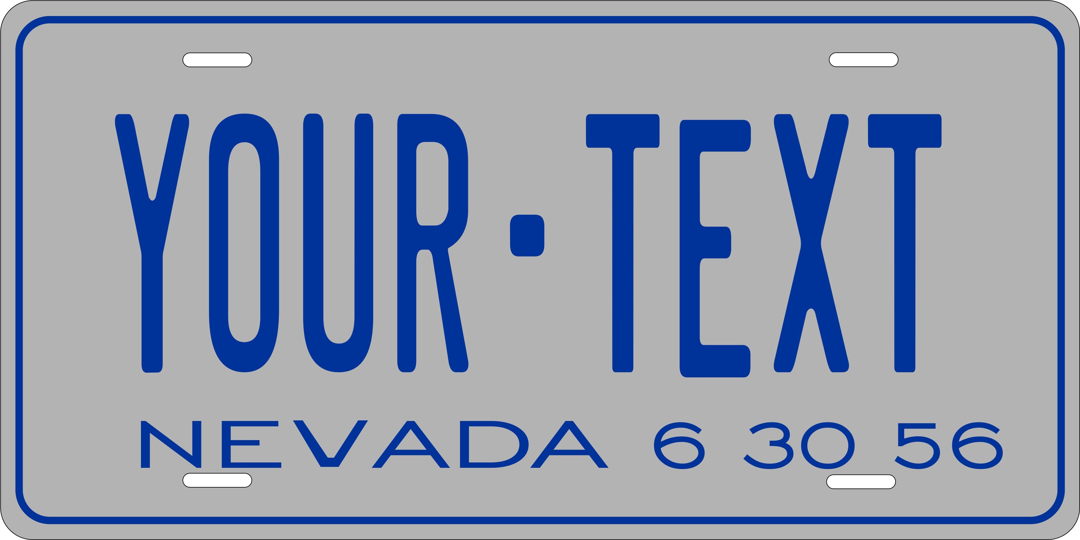 Nevada 1956 License Plate Yellow personalized Novelty Fun Car Bike Motorcycle