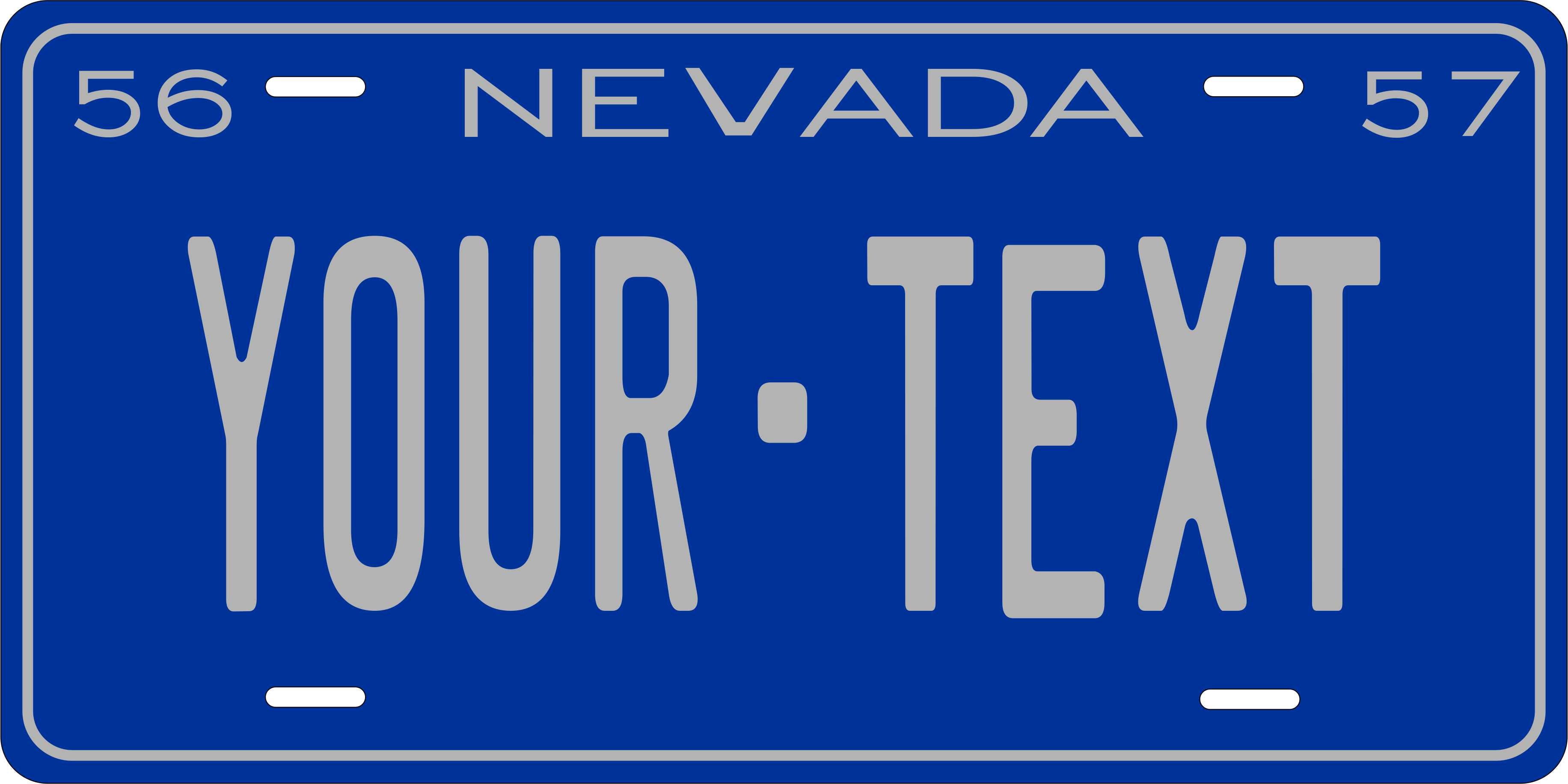 Nevada 1957 License Plate Yellow personalized Novelty Fun Car Bike Motorcycle