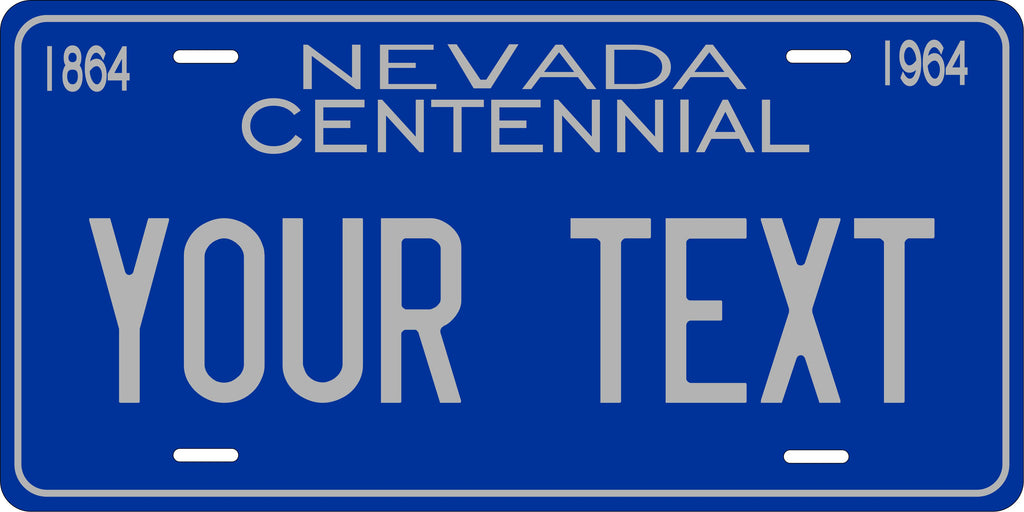 Nevada 1964 License Plate Yellow personalized Novelty Fun Car Bike Motorcycle