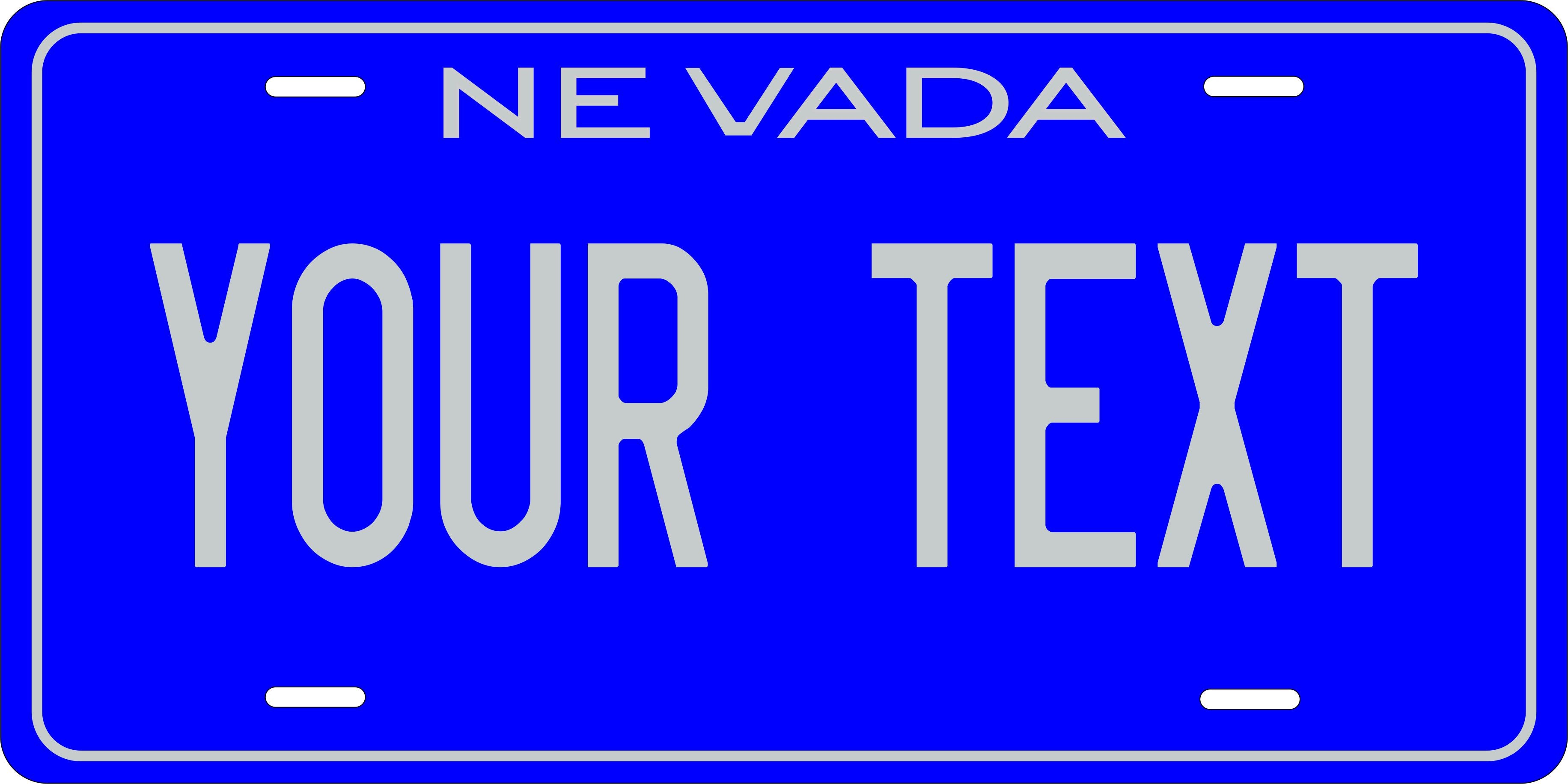 Nevada 1982 License Plate Yellow personalized Novelty Fun Car Bike Motorcycle