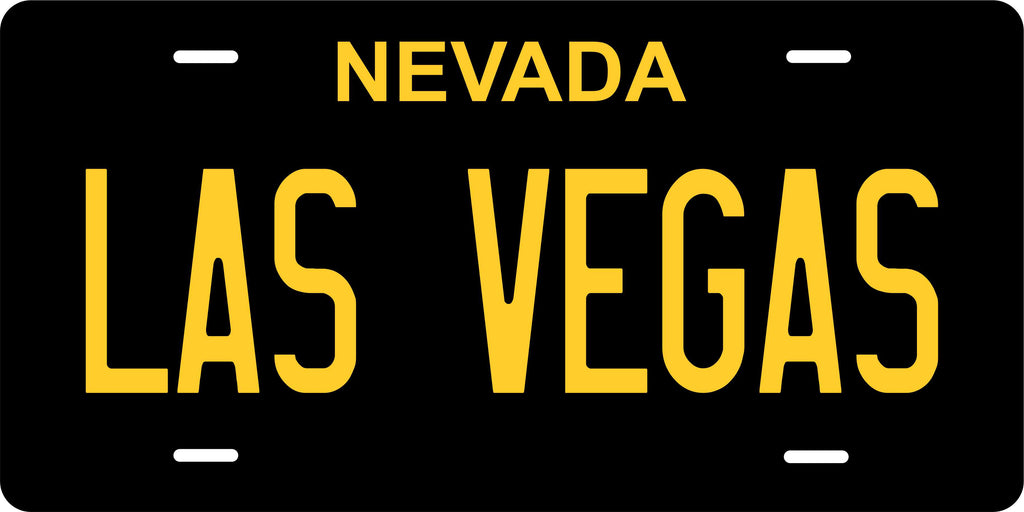 Nevada Black Yellow License Plate Yellow personalized Novelty Fun Car Bike Motorcycle