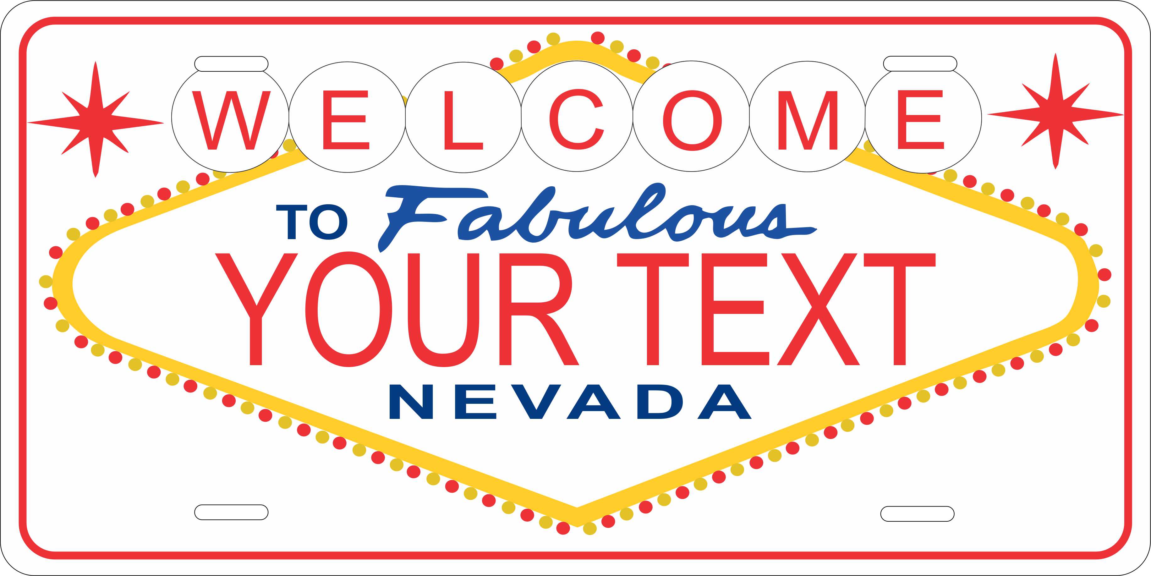Nevada Sign License Plate Personalized Novelty Fun Car Bike Motorcycle