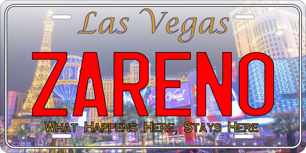 Nevada Las Vegas City License Plate Personalized Novelty Fun Car Bike Motorcycle