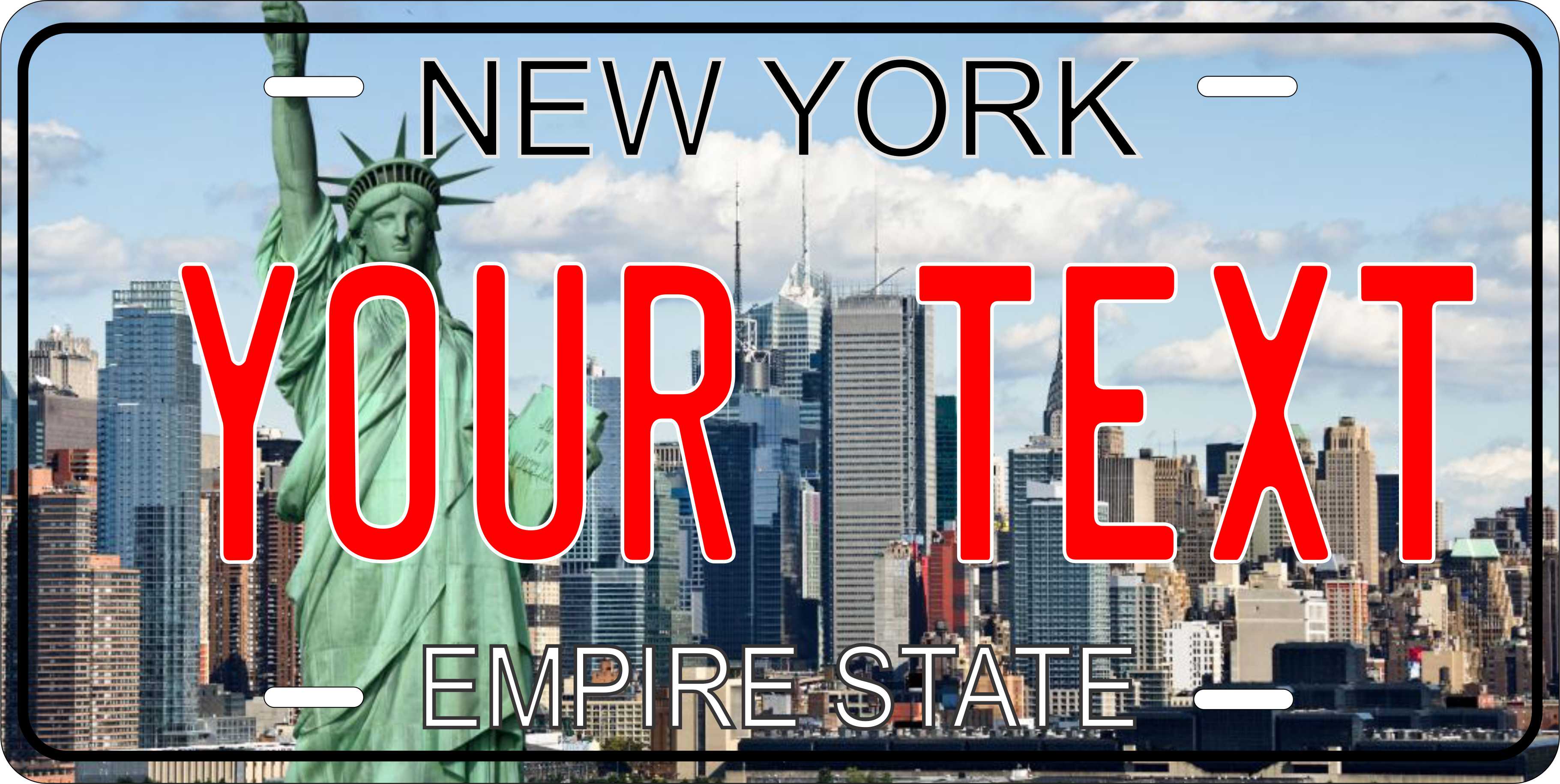Liberty New York city License Plate personalized Novelty Fun Car Bike Motorcycle