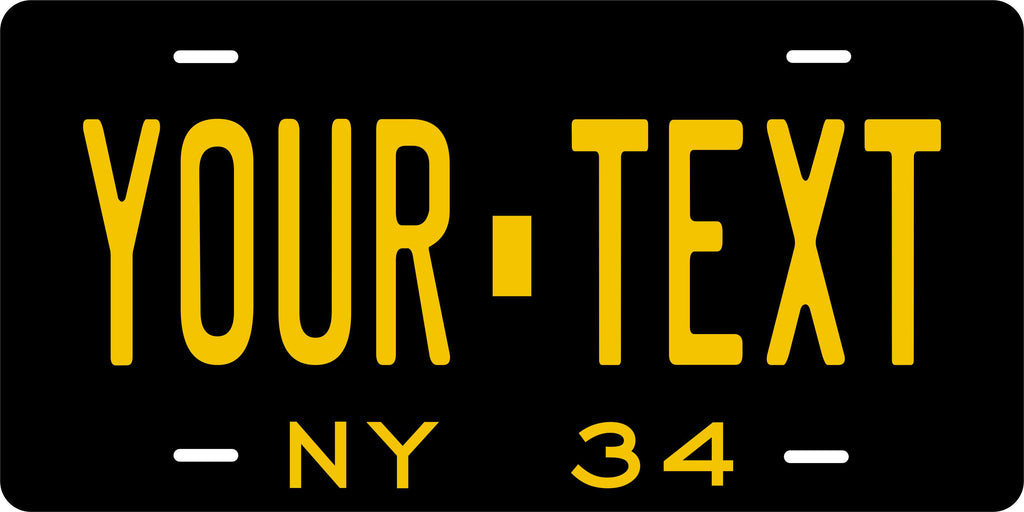 New York 1934 License Plate Personalized Novelty Fun Car Bike Motorcycle